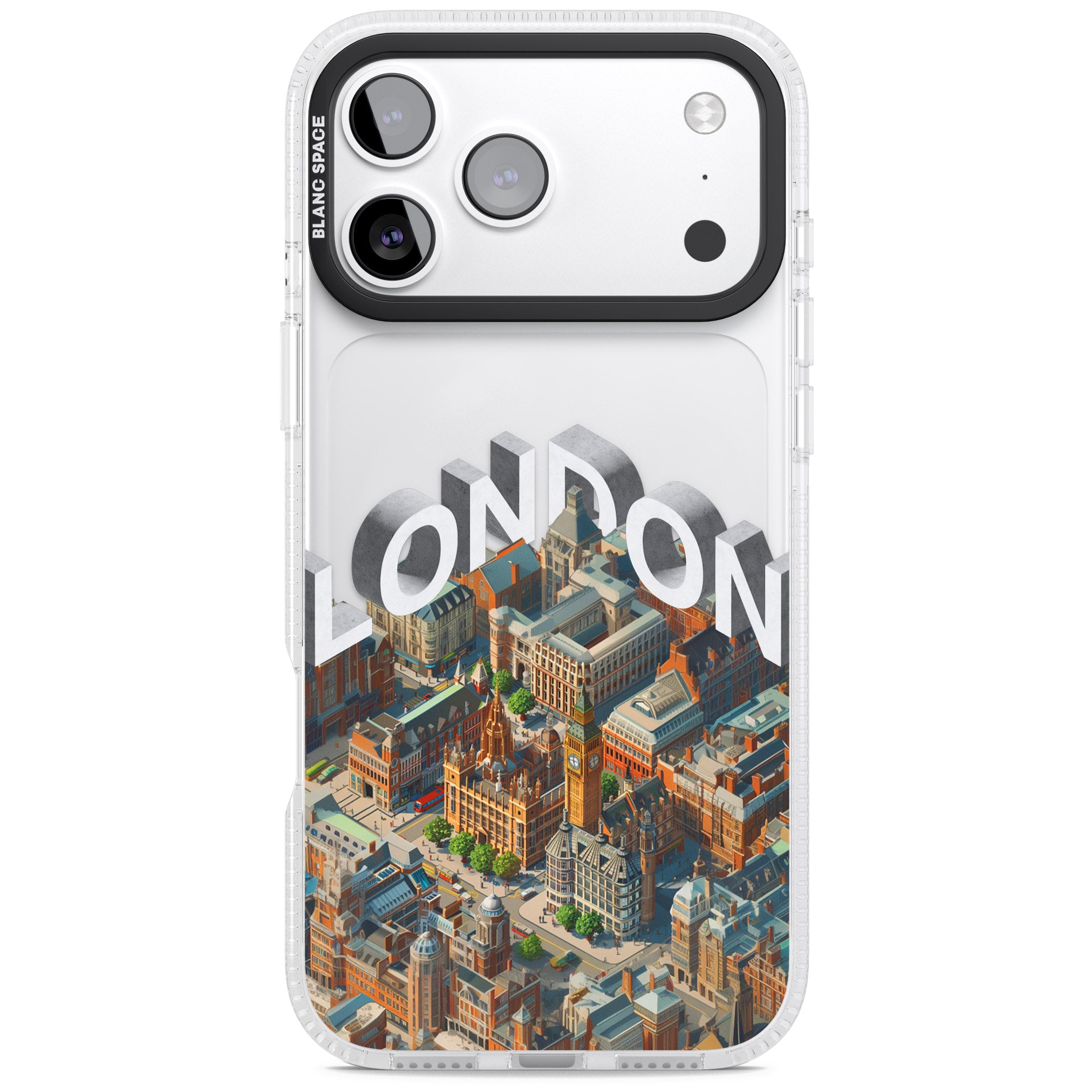 London iPhone 17 Pro Impact Air Clear Phone Case