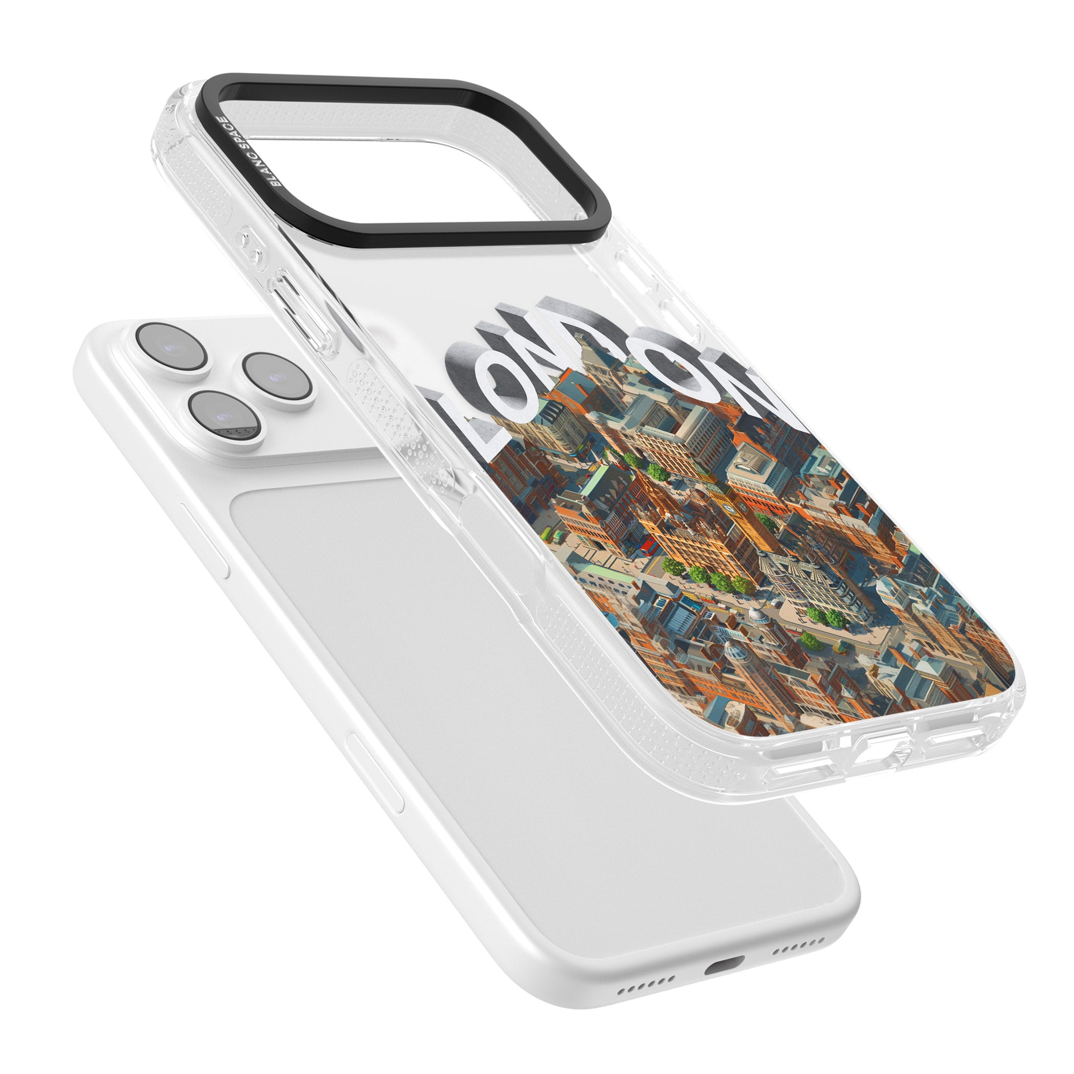 London iPhone 17 Pro Impact Air Clear Phone Case Colours