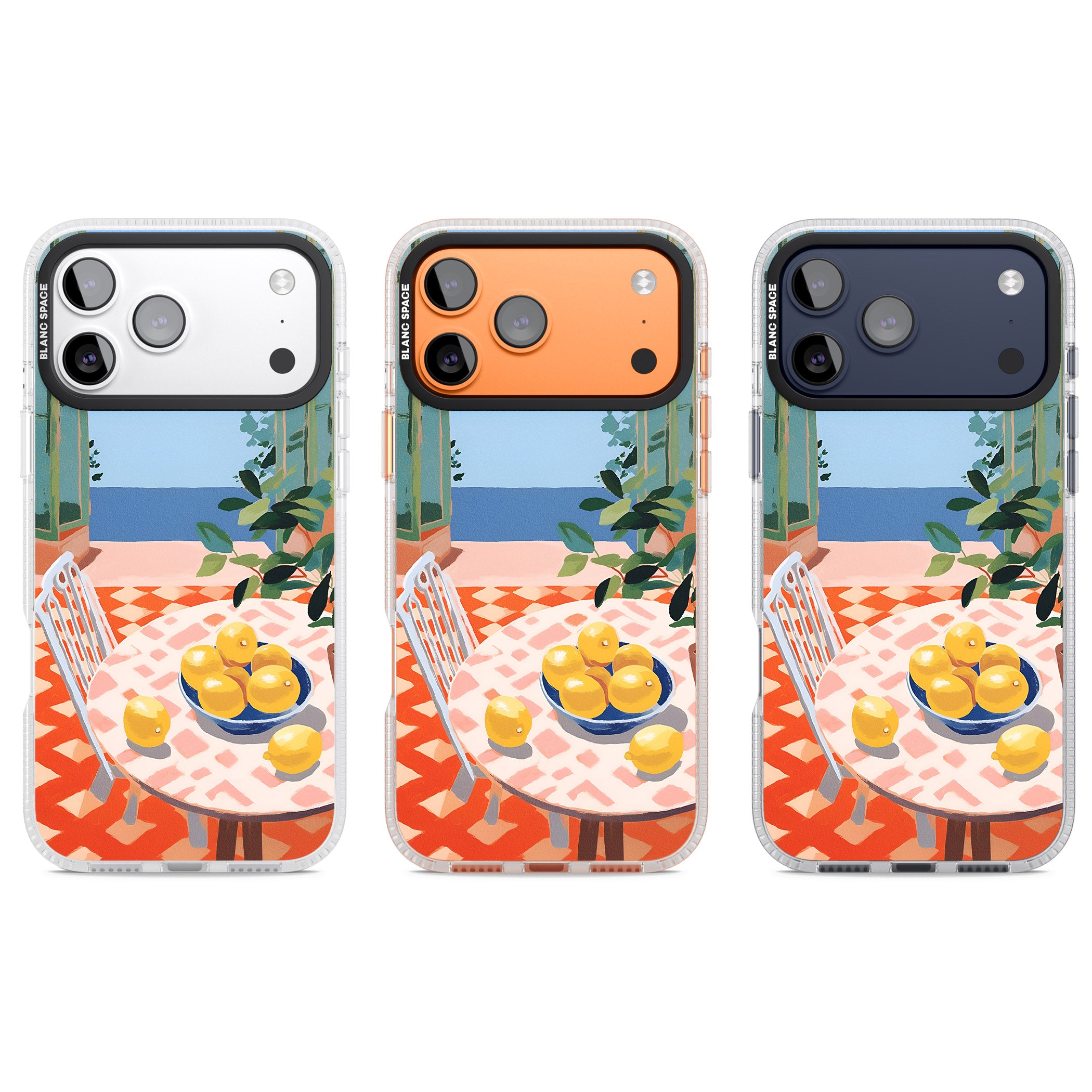 Seaside Lemons iPhone 17 Pro Impact Air Clear Phone Case APT Impact Protection