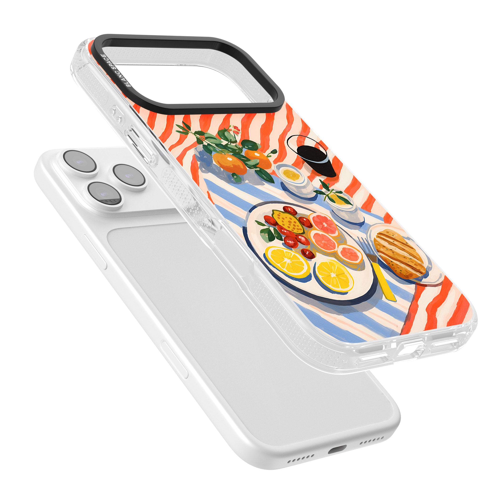 Citrus Picnic iPhone 17 Pro Impact Air Clear Phone Case Colours
