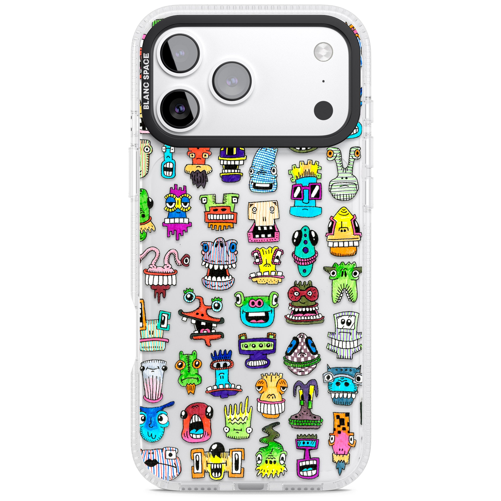 Familiar Faces iPhone 17 Pro Impact Air Clear Phone Case
