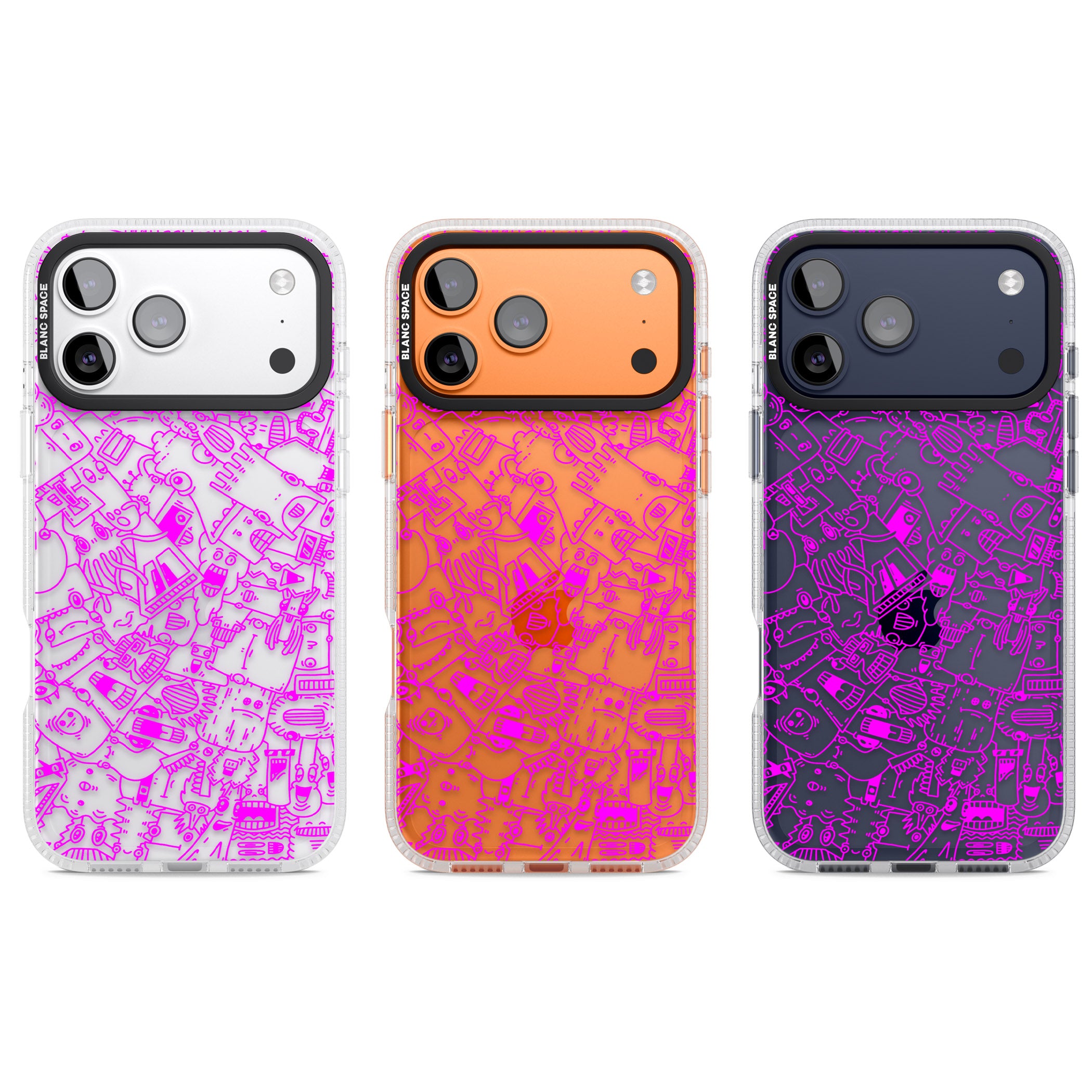 Pink Pals iPhone 17 Pro Impact Air Clear Phone Case APT Impact Protection