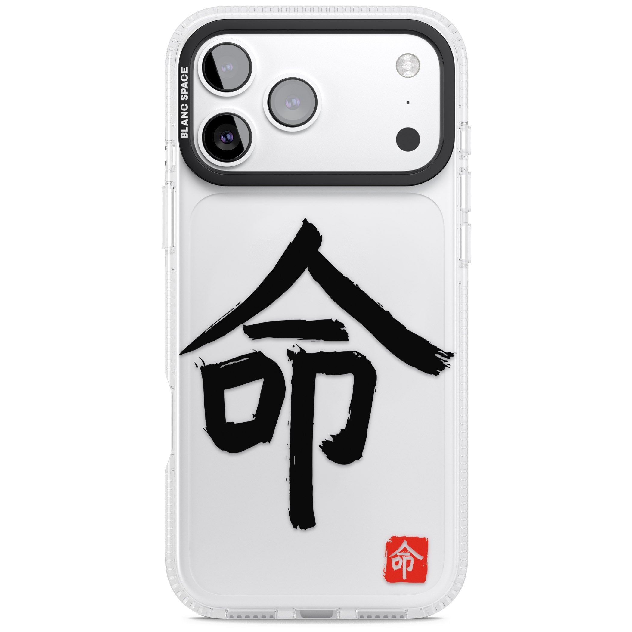 Japanese Kanji Life iPhone 17 Pro Impact Air Clear Phone Case