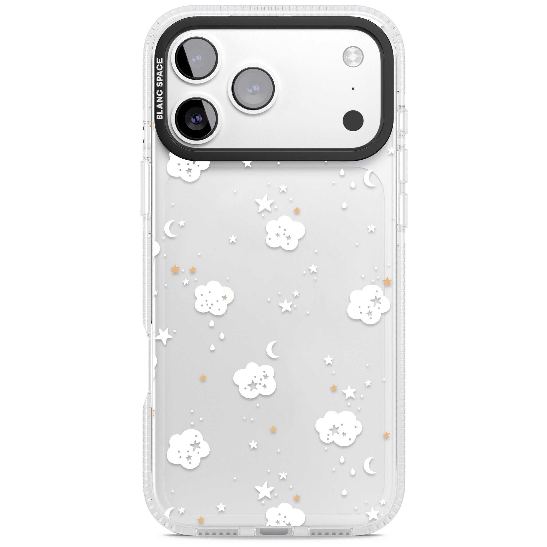 Starry Night Cloud iPhone 17 Pro Impact Air Clear Phone Case