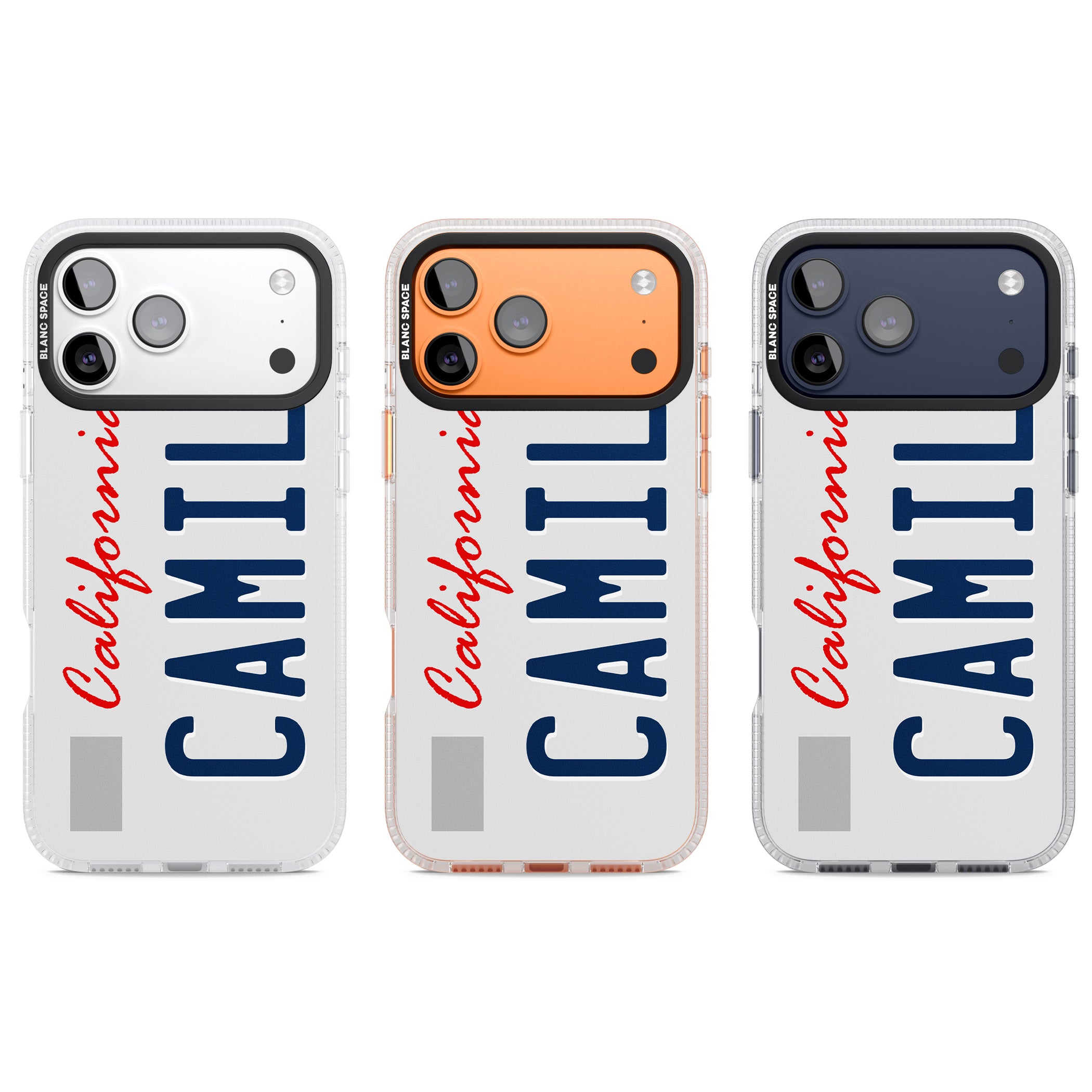 Personalised California License Plate iPhone 17 Pro Impact Air Clear Phone Case APT Impact Protection