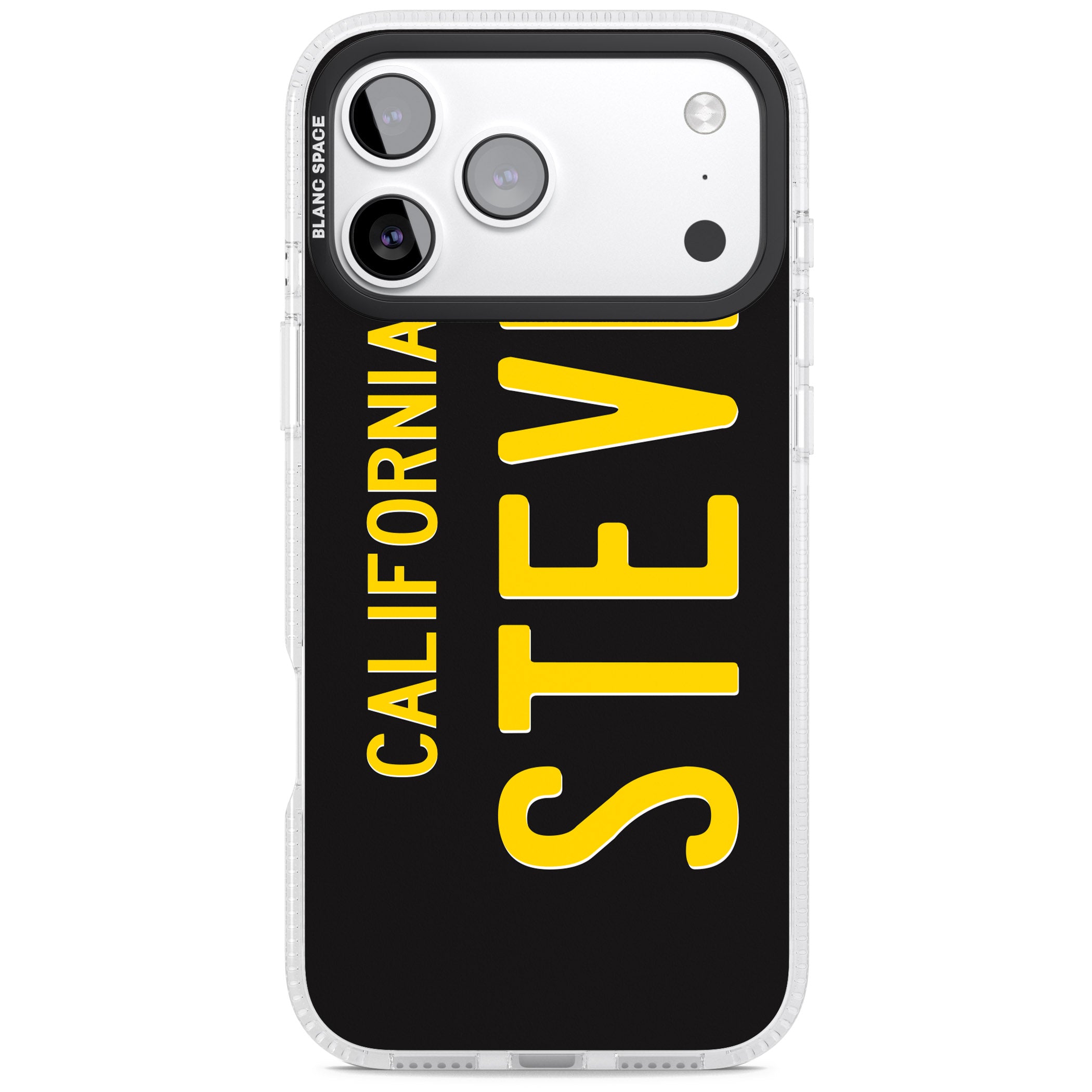 Personalised Vintage California License Plate iPhone 17 Pro Impact Air Clear Phone Case