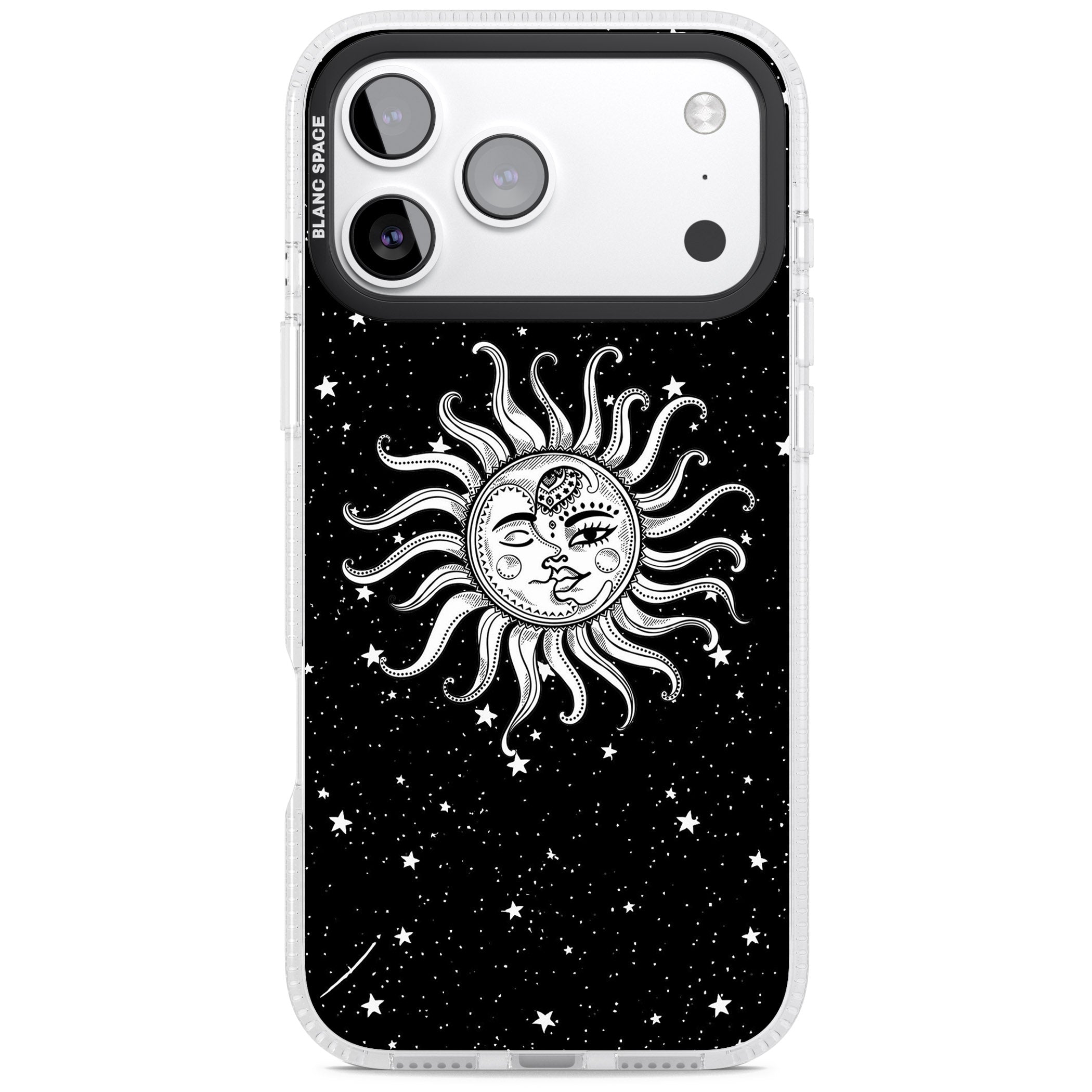 Mystic Sun Moon iPhone 17 Pro Impact Air Clear Phone Case