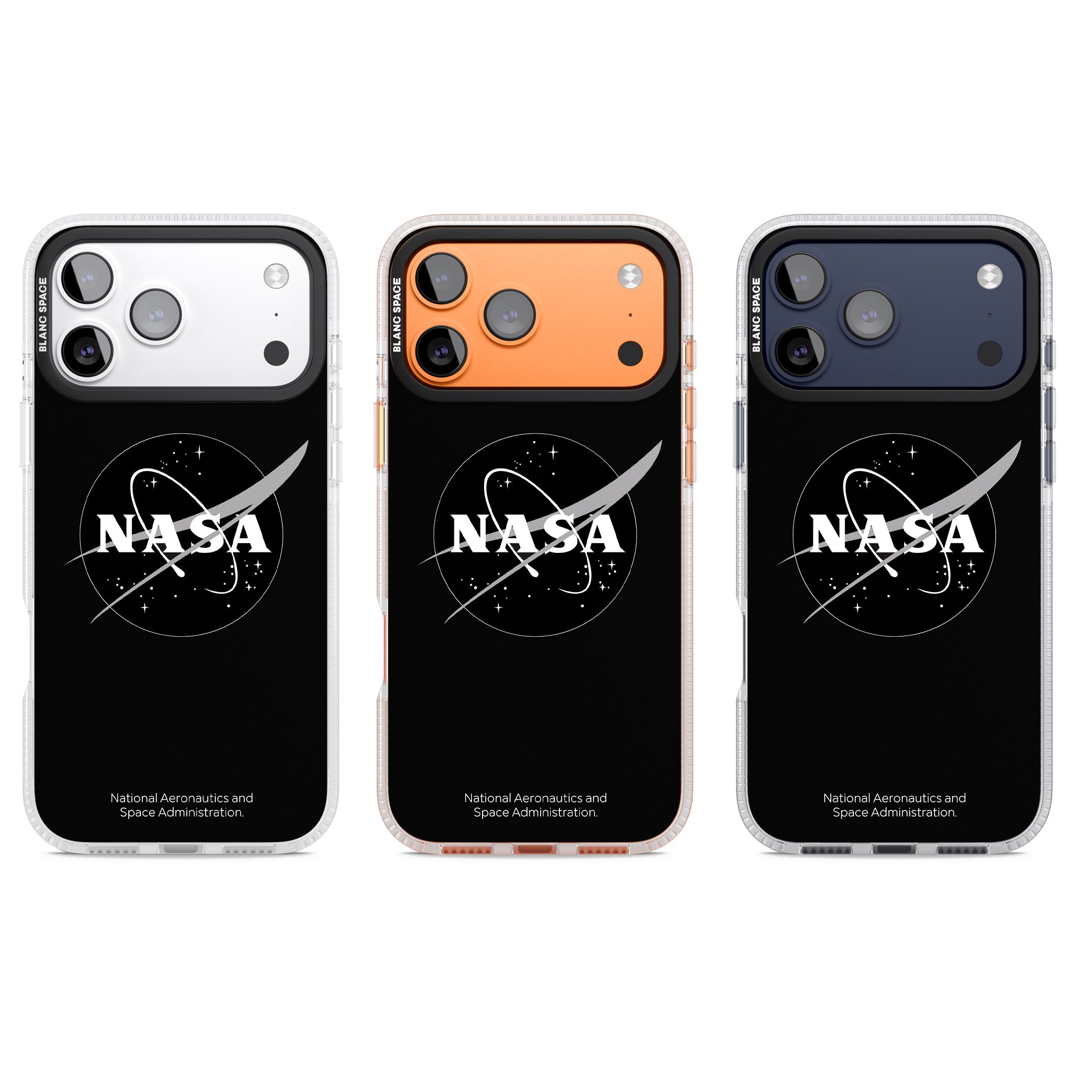Dark Nasa Meatball iPhone 17 Pro Impact Air Clear Phone Case APT Impact Protection