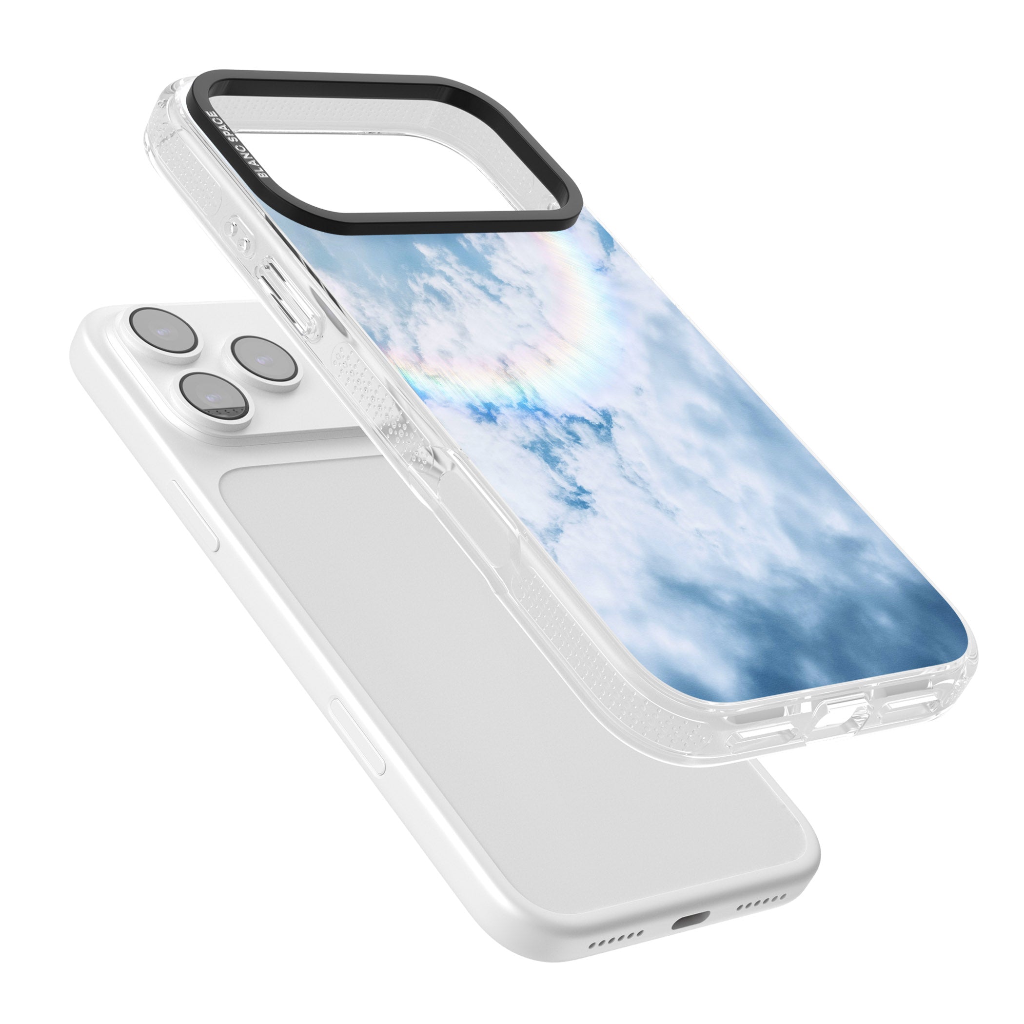 Pastel Rainbow Sky iPhone 17 Pro Impact Air Clear Phone Case Colours