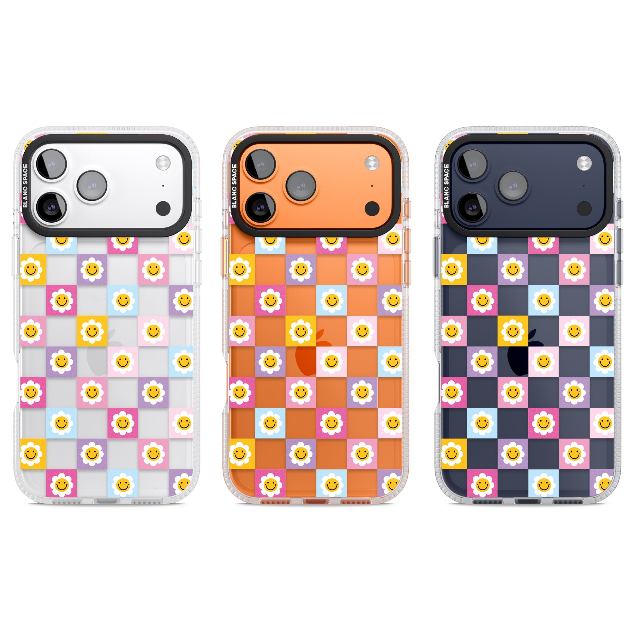 Daisy Squares Pattern iPhone 17 Pro Impact Air Clear Phone Case APT Impact Protection