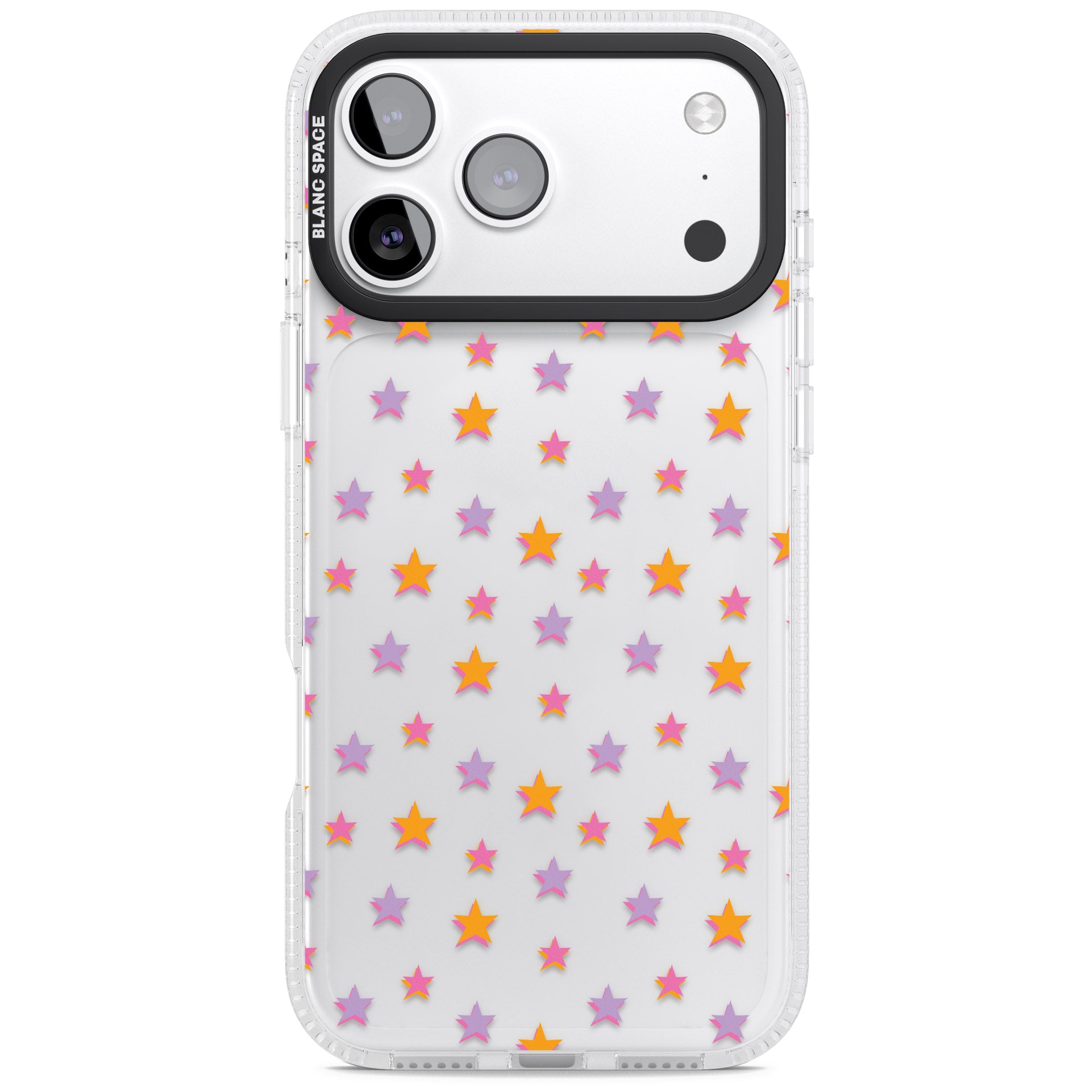 Spangling Stars Pattern iPhone 17 Pro Impact Air Clear Phone Case
