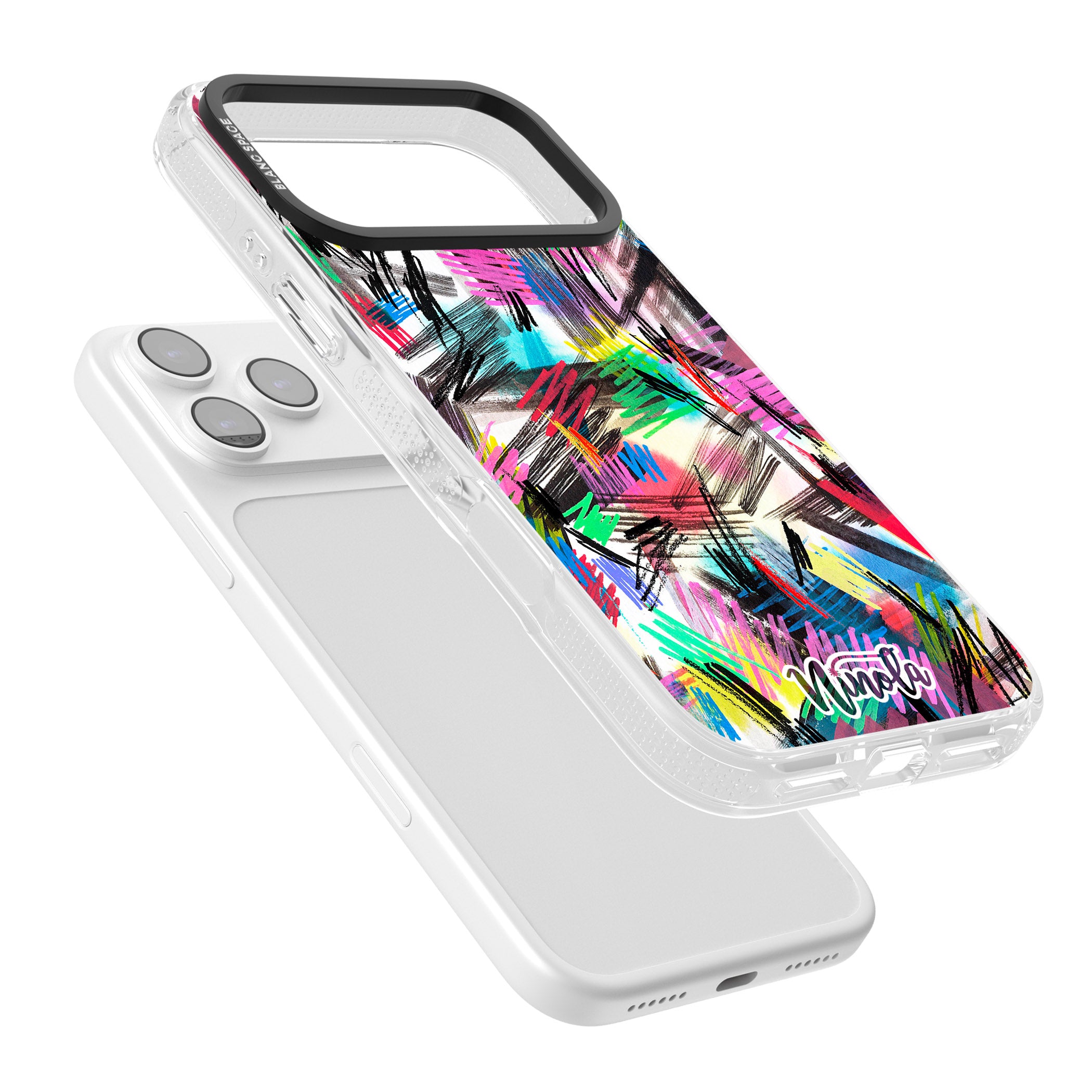 Wild Strokes Rainbow iPhone 17 Pro Max Impact Air Clear Phone Case Colours