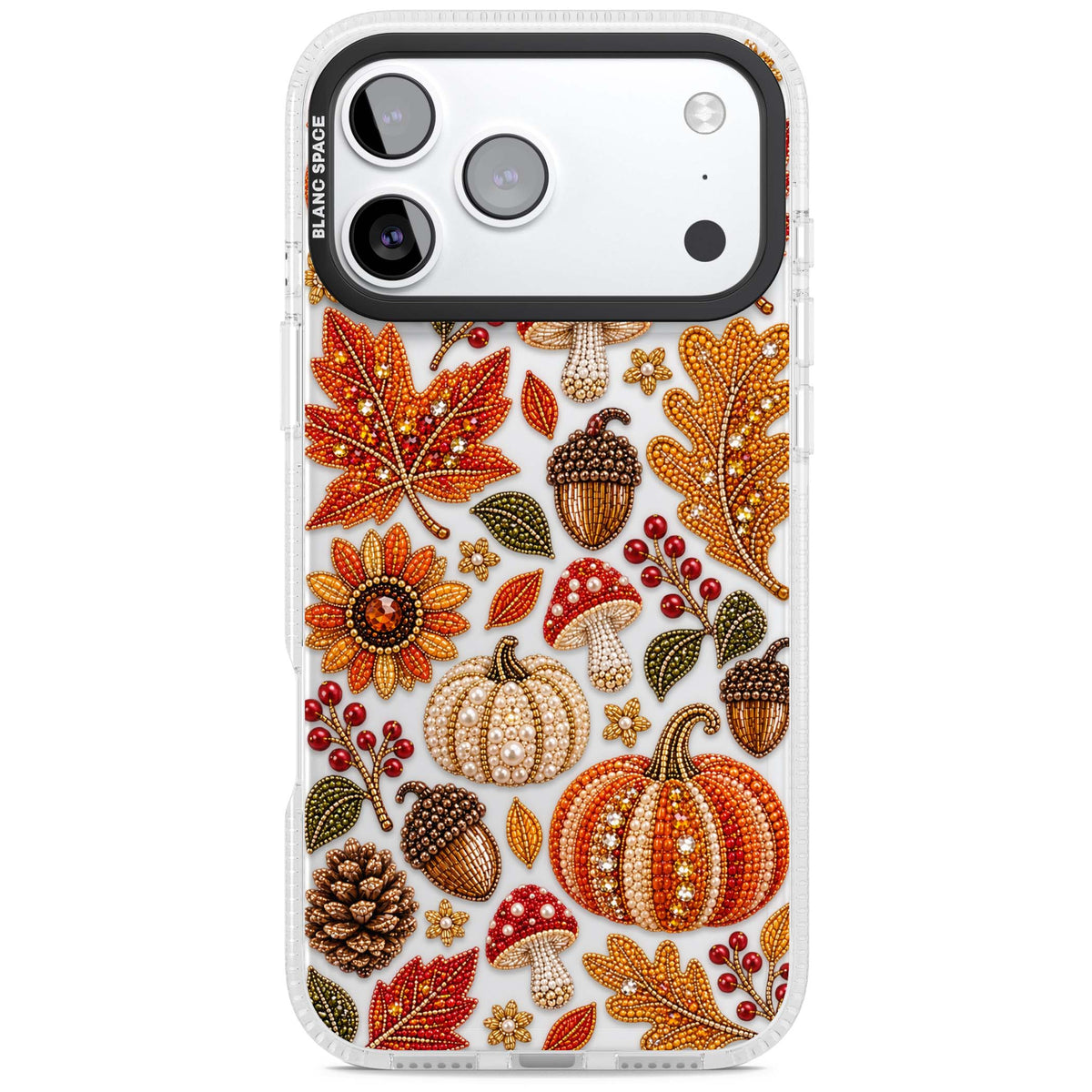 Beaded Autumn iPhone case | Clear Case Impact Air case for iPhone 17 Pro, iPhone 17 Pro Max