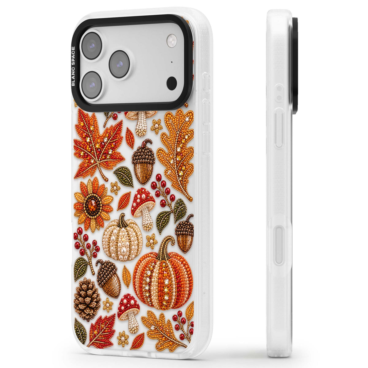 Beaded Autumn iPhone case | Clear Case Impact Air case for iPhone 17 Pro, iPhone 17 Pro Max
