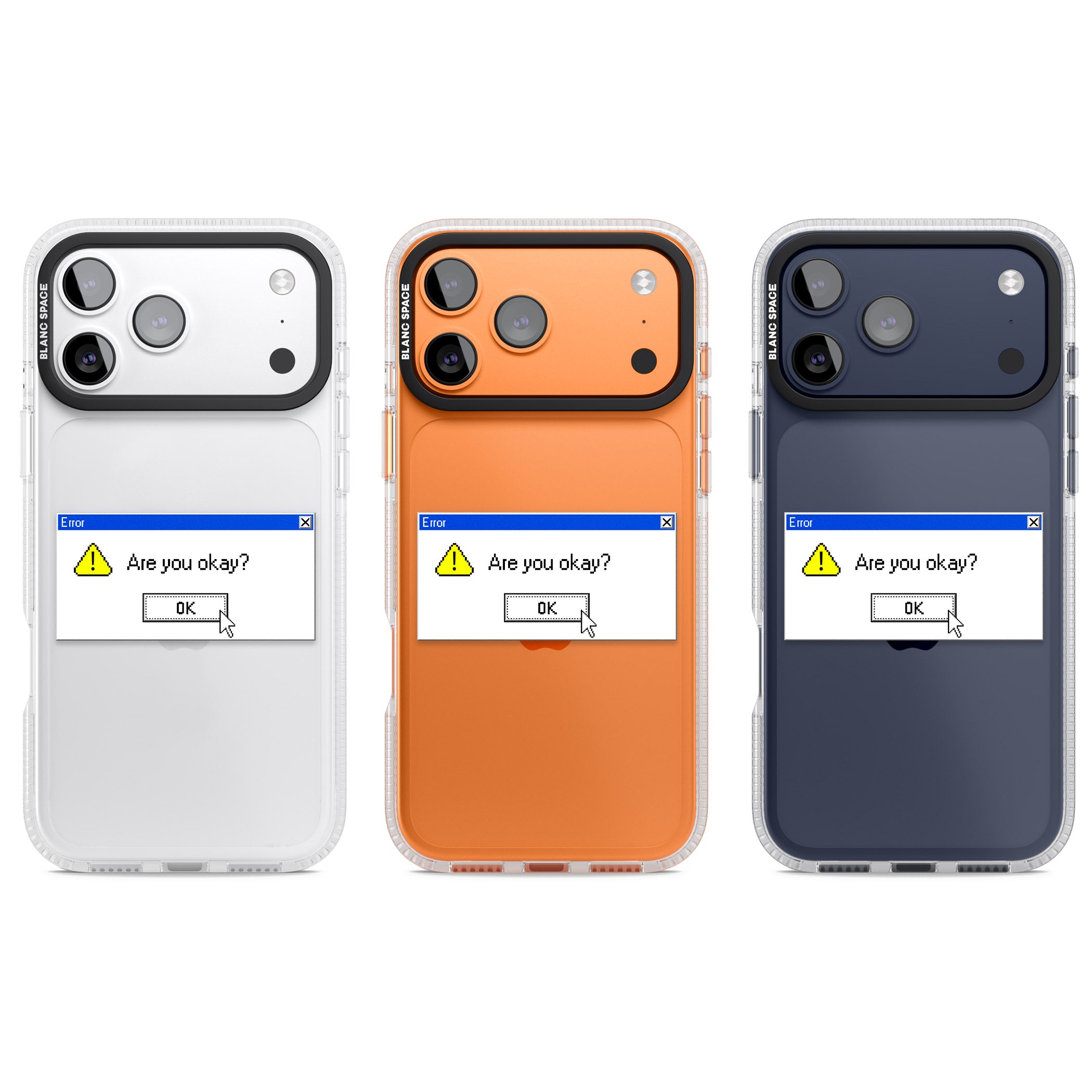 Are You Okay Exe iPhone 17 Pro Impact Air Clear Phone Case APT Impact Protection