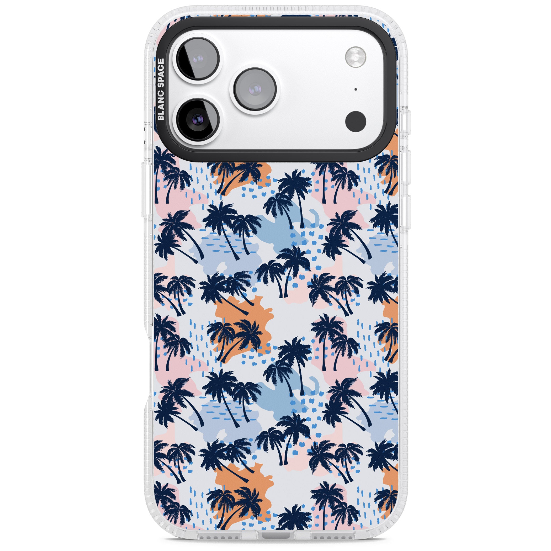 Tropical Vibes Palm iPhone 17 Pro Max Impact Air Clear Phone Case