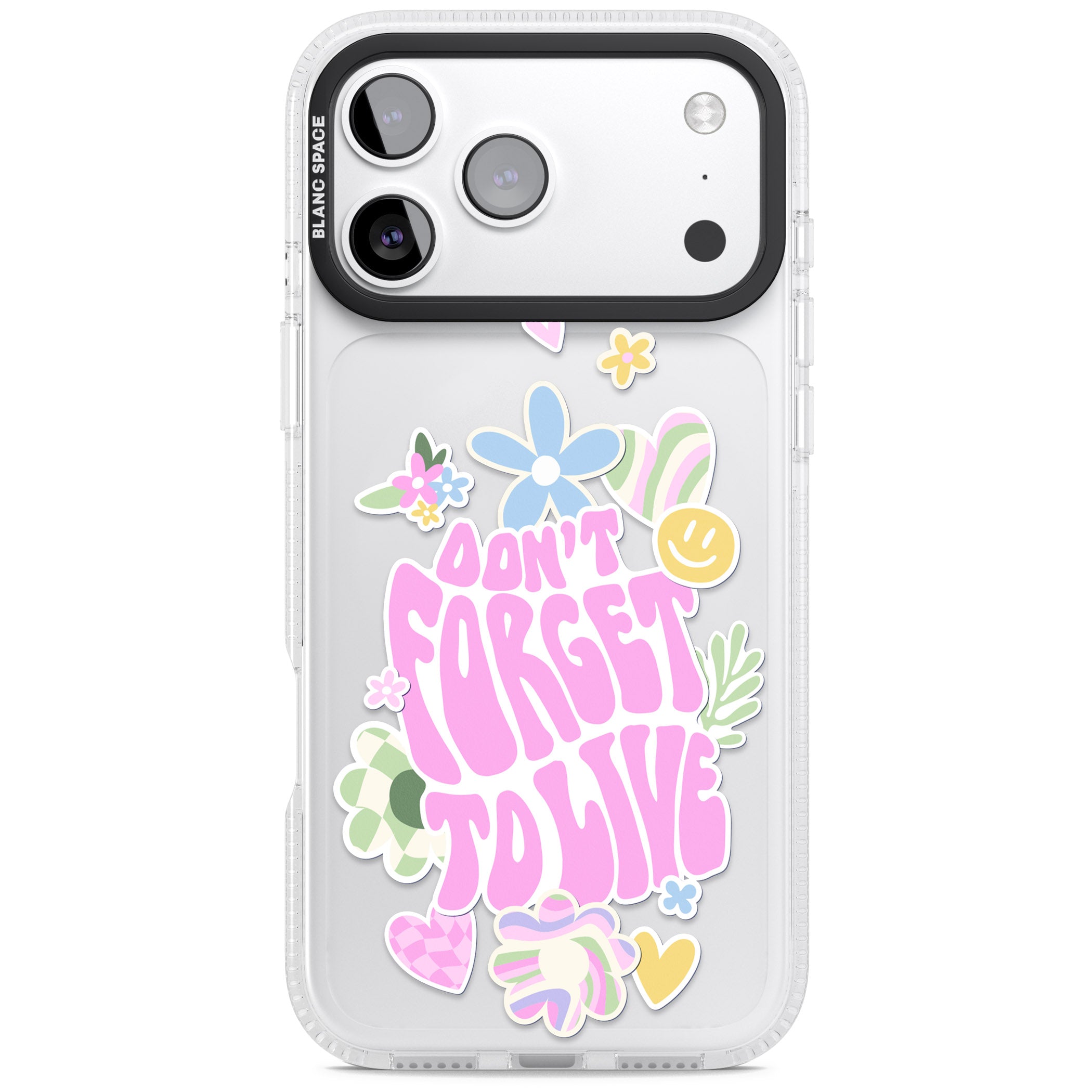 Don'T Forget To Live iPhone 17 Pro Impact Air Clear Phone Case