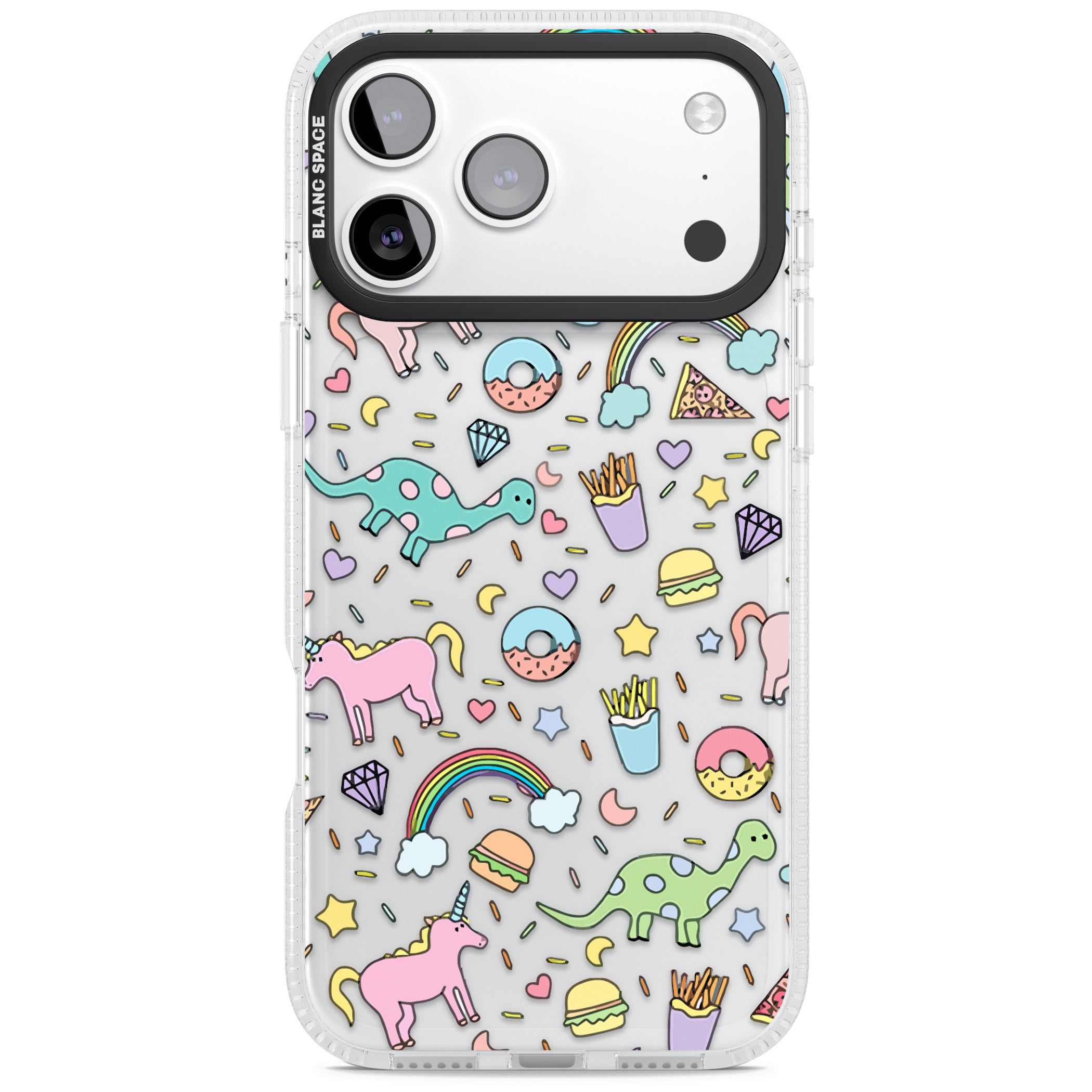 Cute Pattern iPhone 17 Pro Impact Air Clear Phone Case