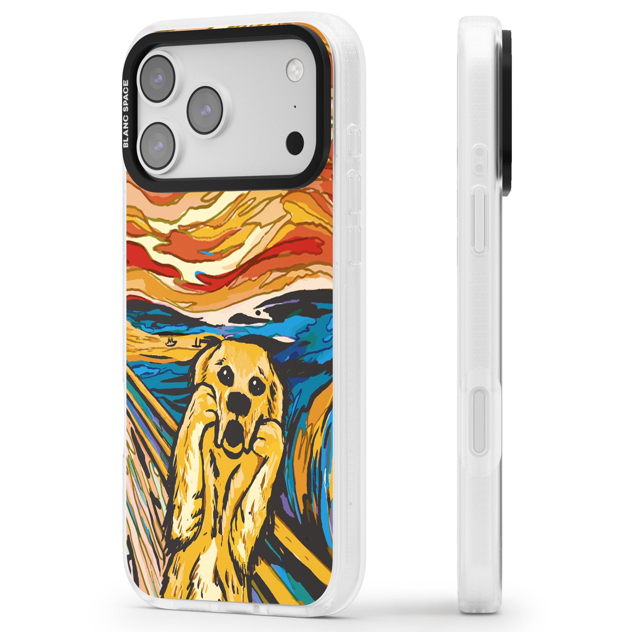 The Bark iPhone 17 Pro Max Impact Air Clear Phone Case Side Profile
