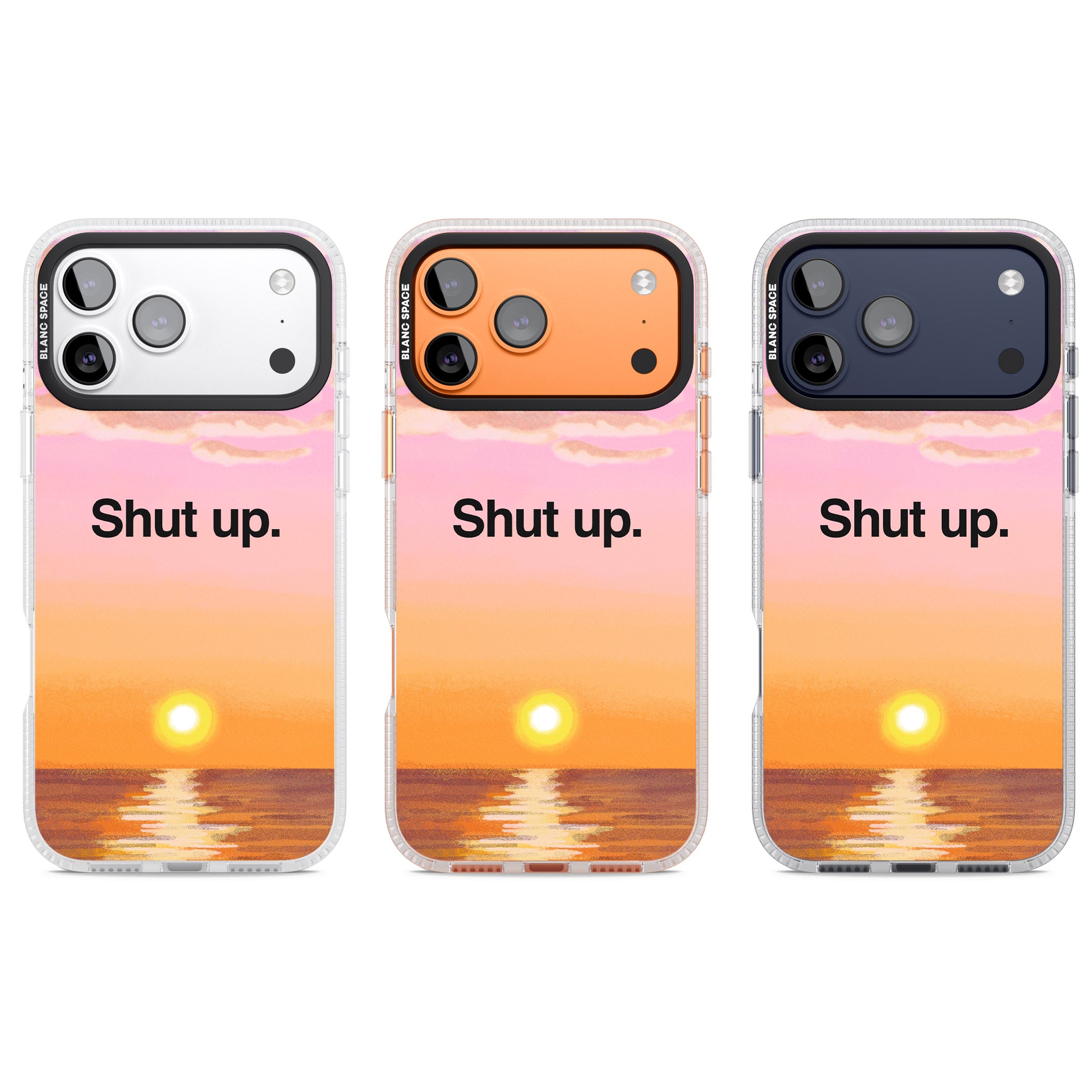 Shut Up iPhone 17 Pro Impact Air Clear Phone Case APT Impact Protection