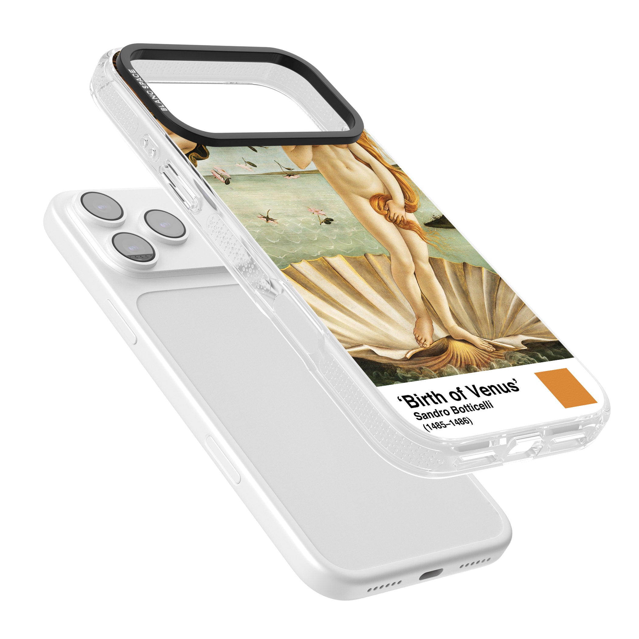 The Birth Of Venus iPhone 17 Pro Impact Air Clear Phone Case Colours