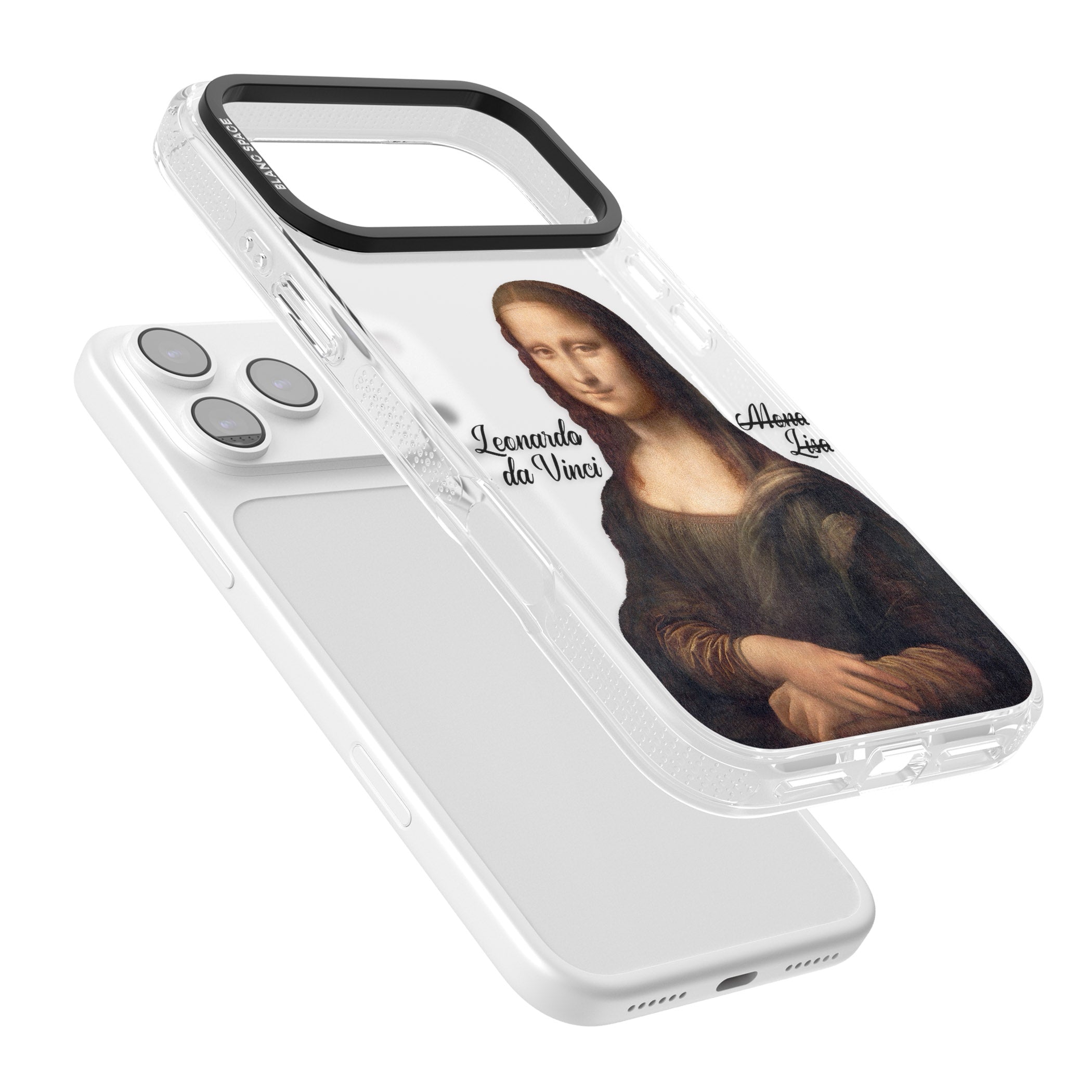 Mona Lisa Cutout iPhone 17 Pro Impact Air Clear Phone Case Colours