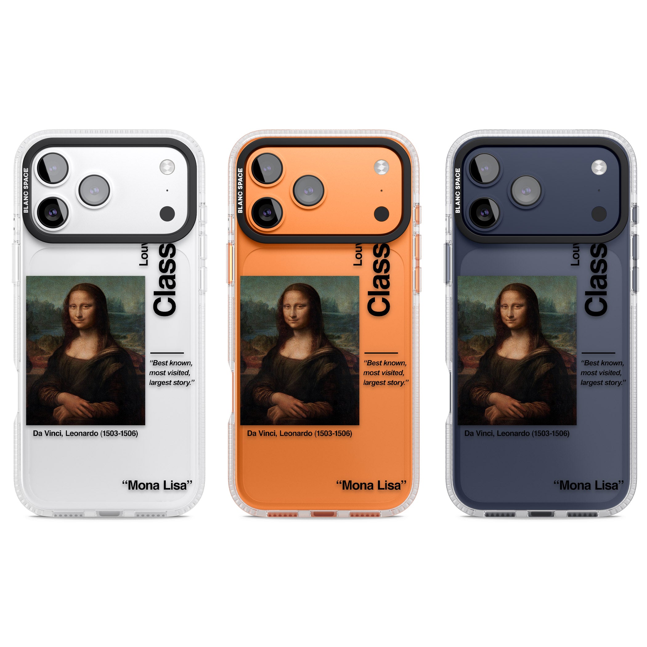 Mona Lisa Leonardo Da Vinci iPhone 17 Pro Impact Air Clear Phone Case APT Impact Protection