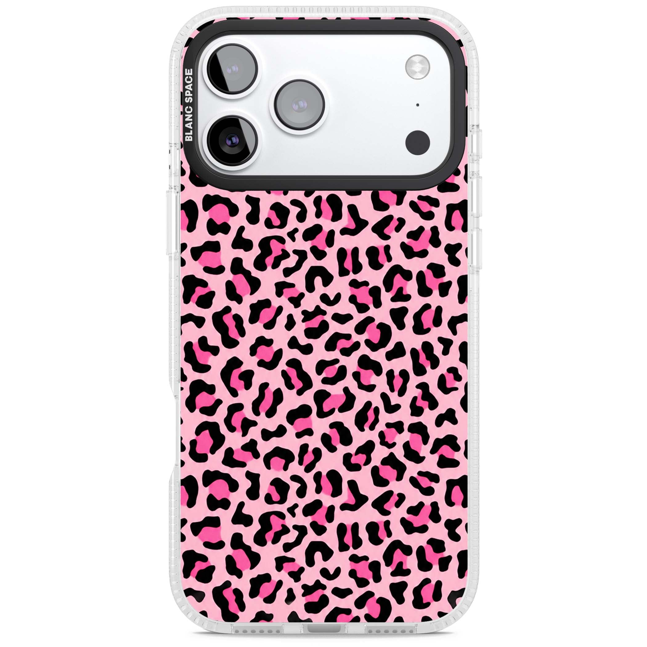 Pink Leopard baddie iPhone case | Clear Case Impact Air case for iPhone 17 Pro, iPhone 17 Pro Max