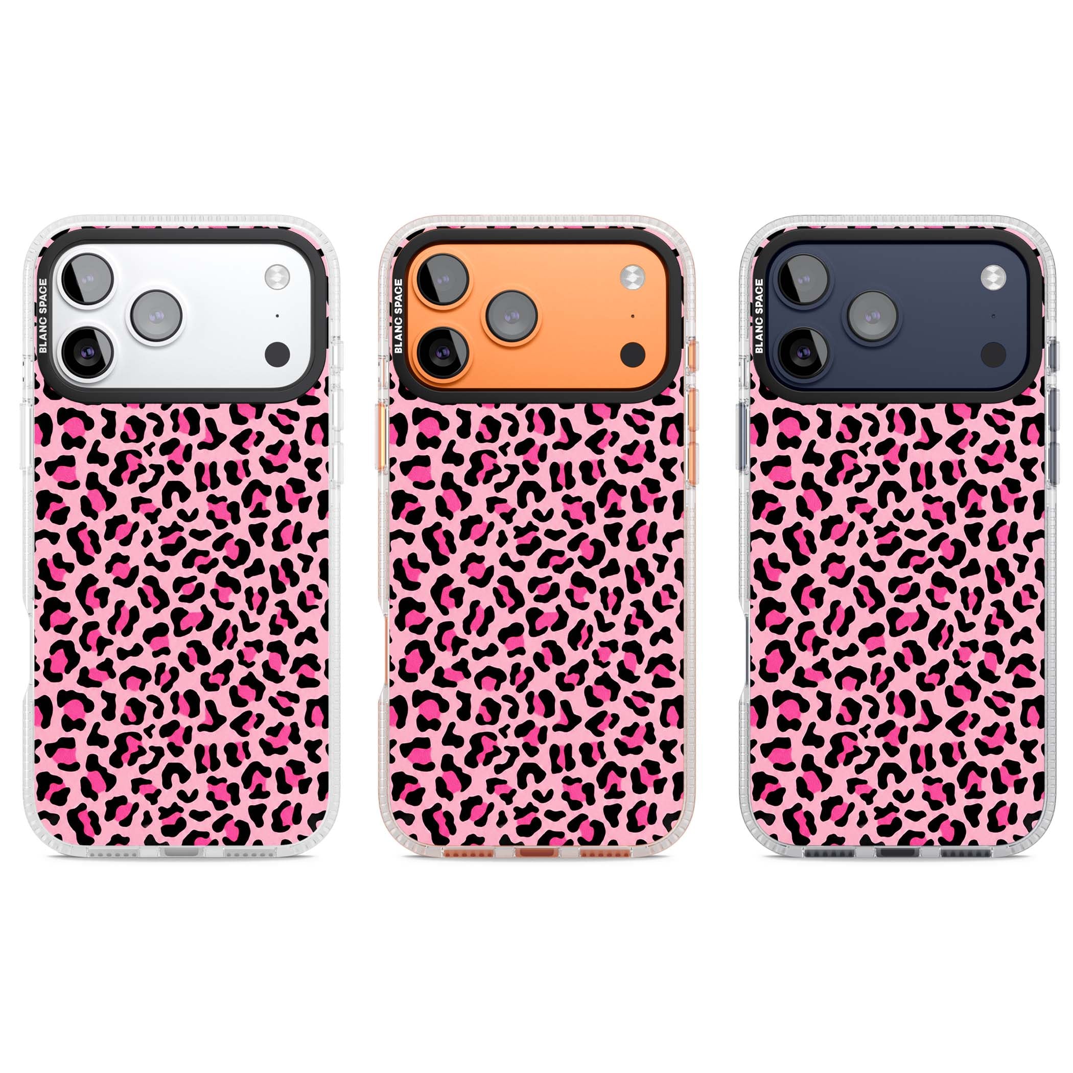 Pink Leopard baddie iPhone case | Clear Case Impact Air case for iPhone 17 Pro, iPhone 17 Pro Max