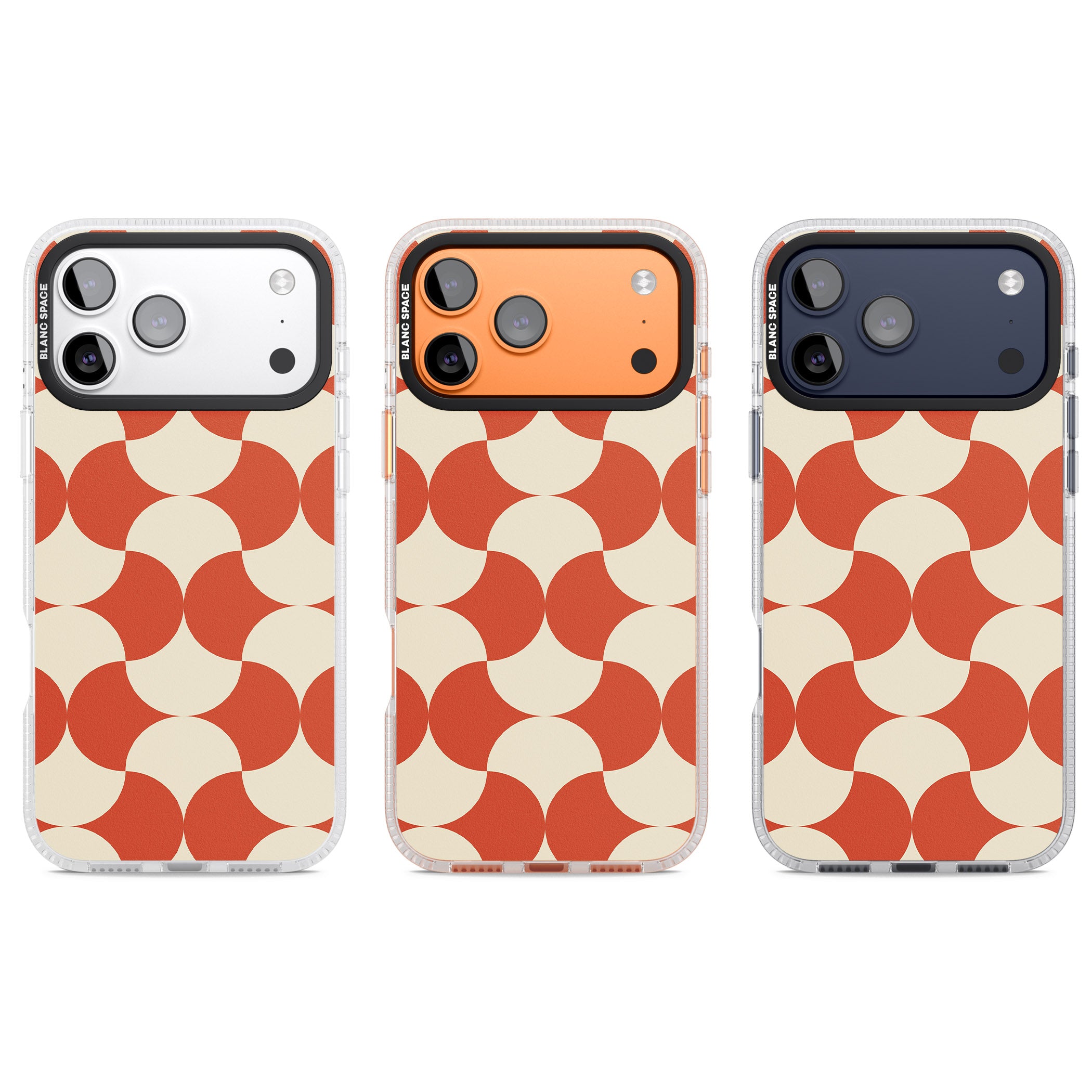 Abstract Retro Shapes iPhone 17 Pro Impact Air Clear Phone Case APT Impact Protection