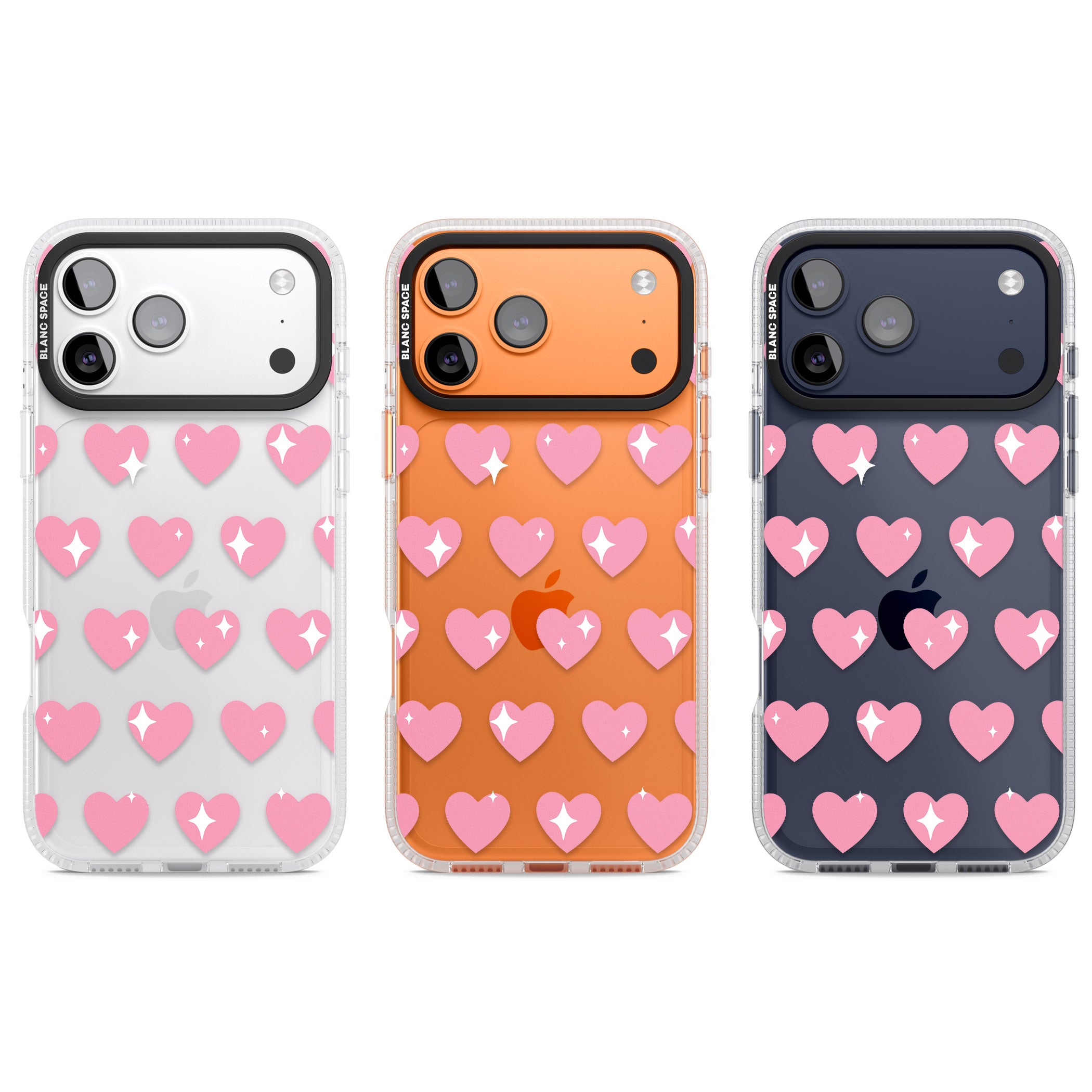 Sweet Hearts iPhone 17 Pro Impact Air Clear Phone Case APT Impact Protection