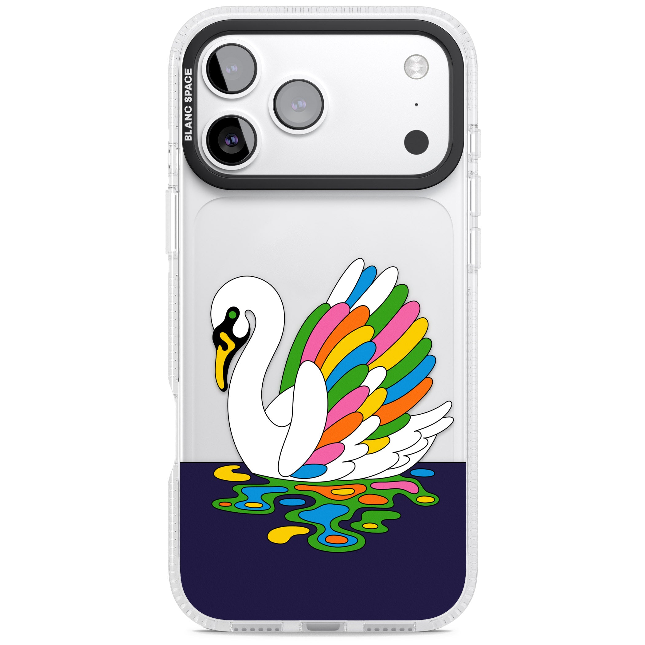 Serene Swan iPhone 17 Pro Max Impact Air Clear Phone Case