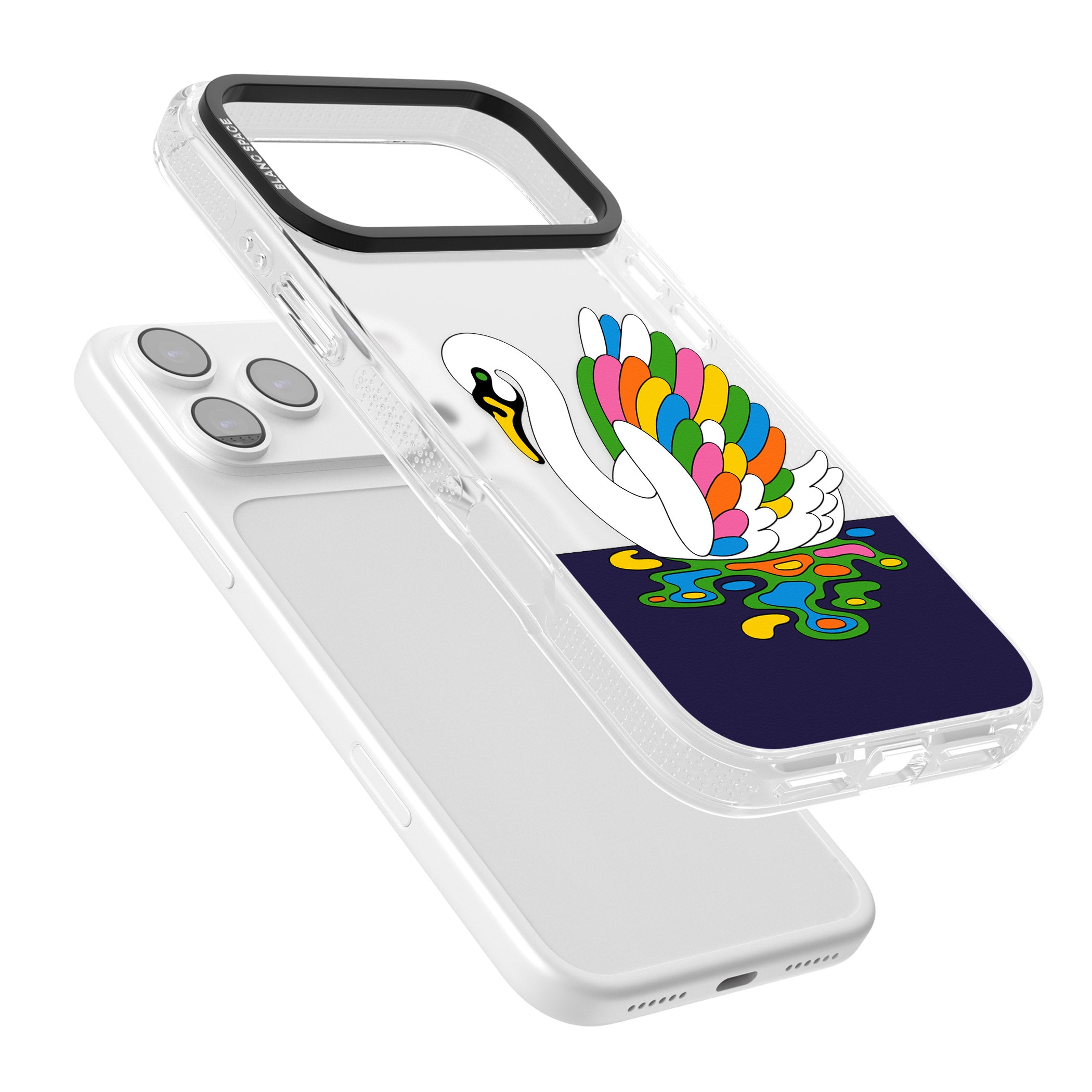 Serene Swan iPhone 17 Pro Max Impact Air Clear Phone Case Colours