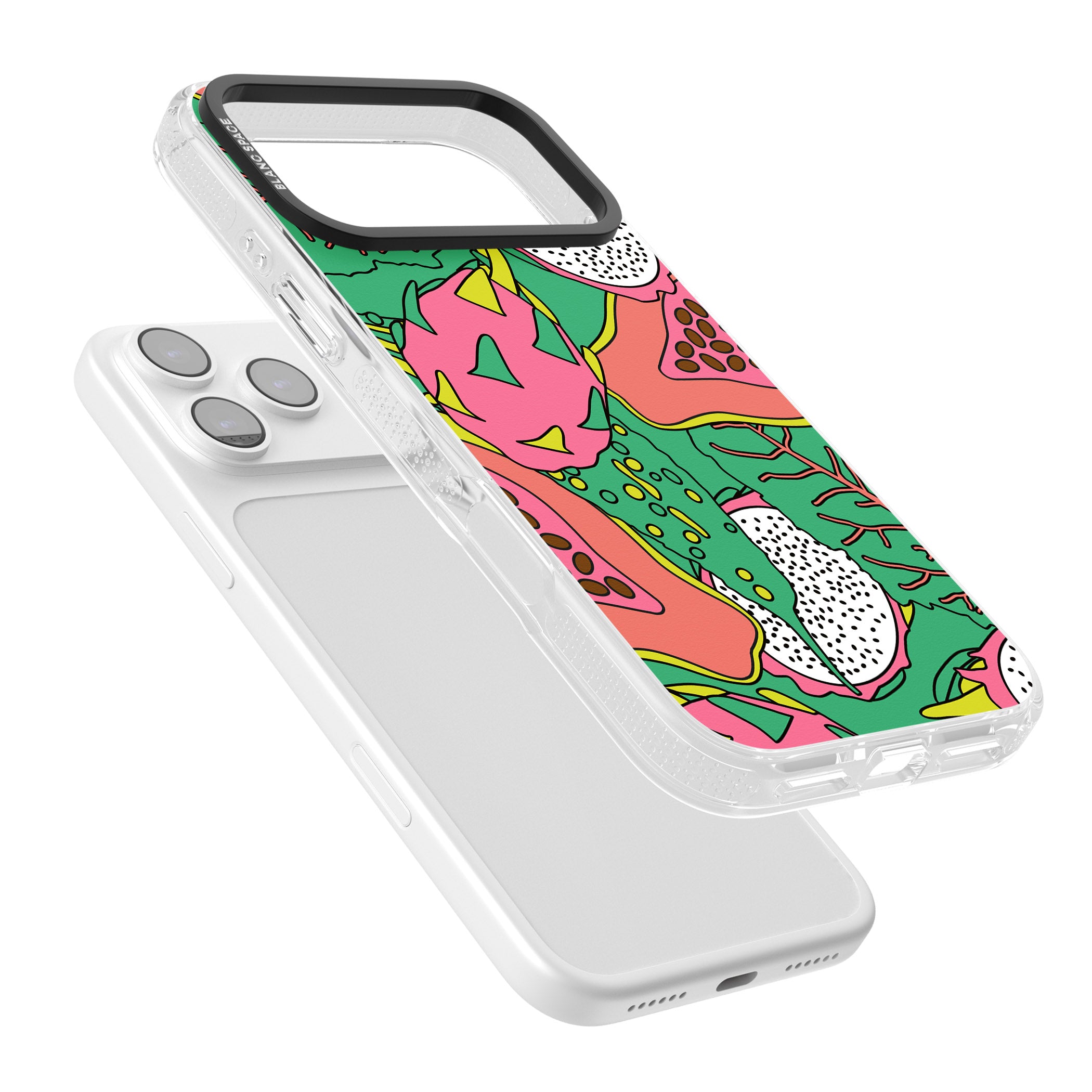 Psychedelic Salad iPhone 17 Pro Max Impact Air Clear Phone Case Colours