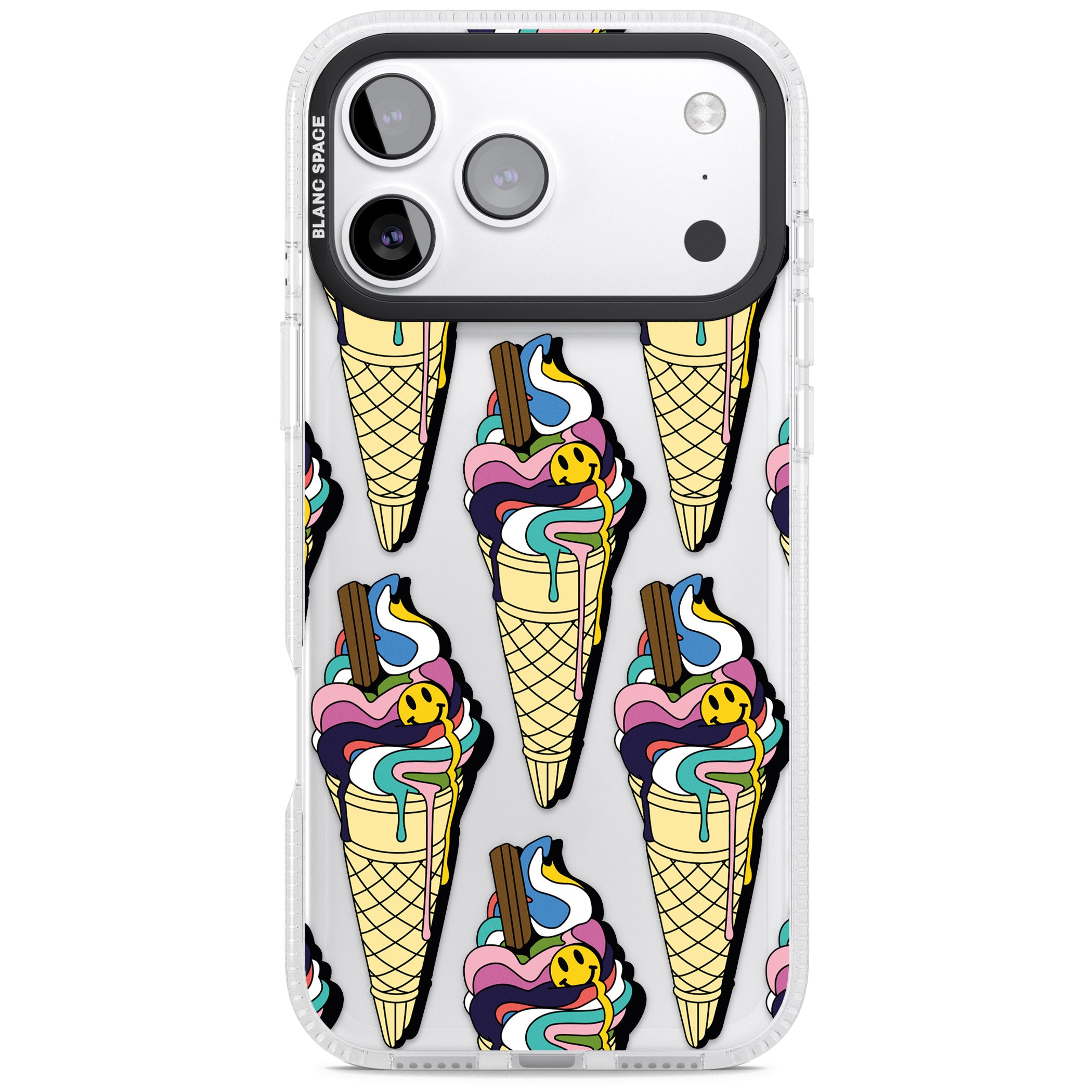 Trip & Drip Ice Cream iPhone 17 Pro Max Impact Air Clear Phone Case