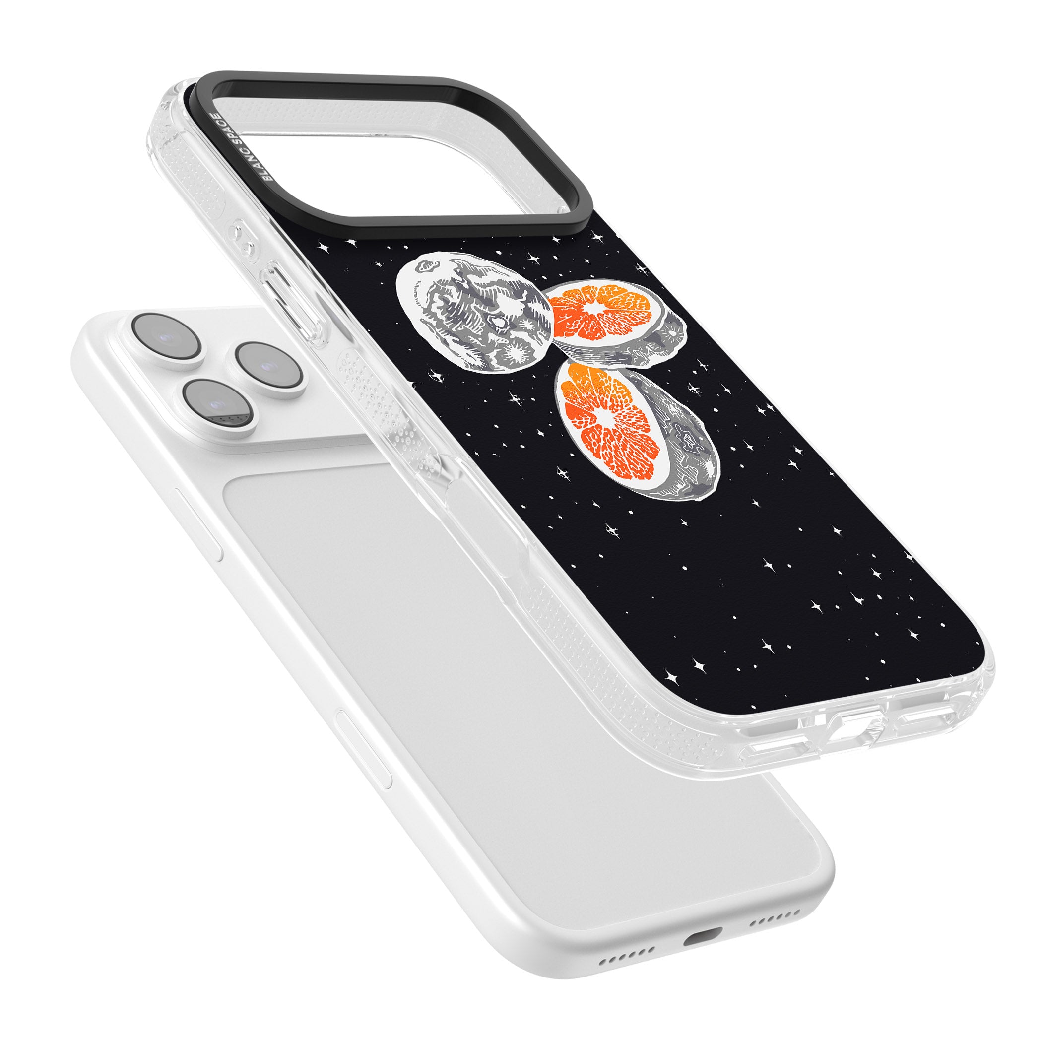 Blood Orange Moon iPhone 17 Pro Impact Air Clear Phone Case Colours