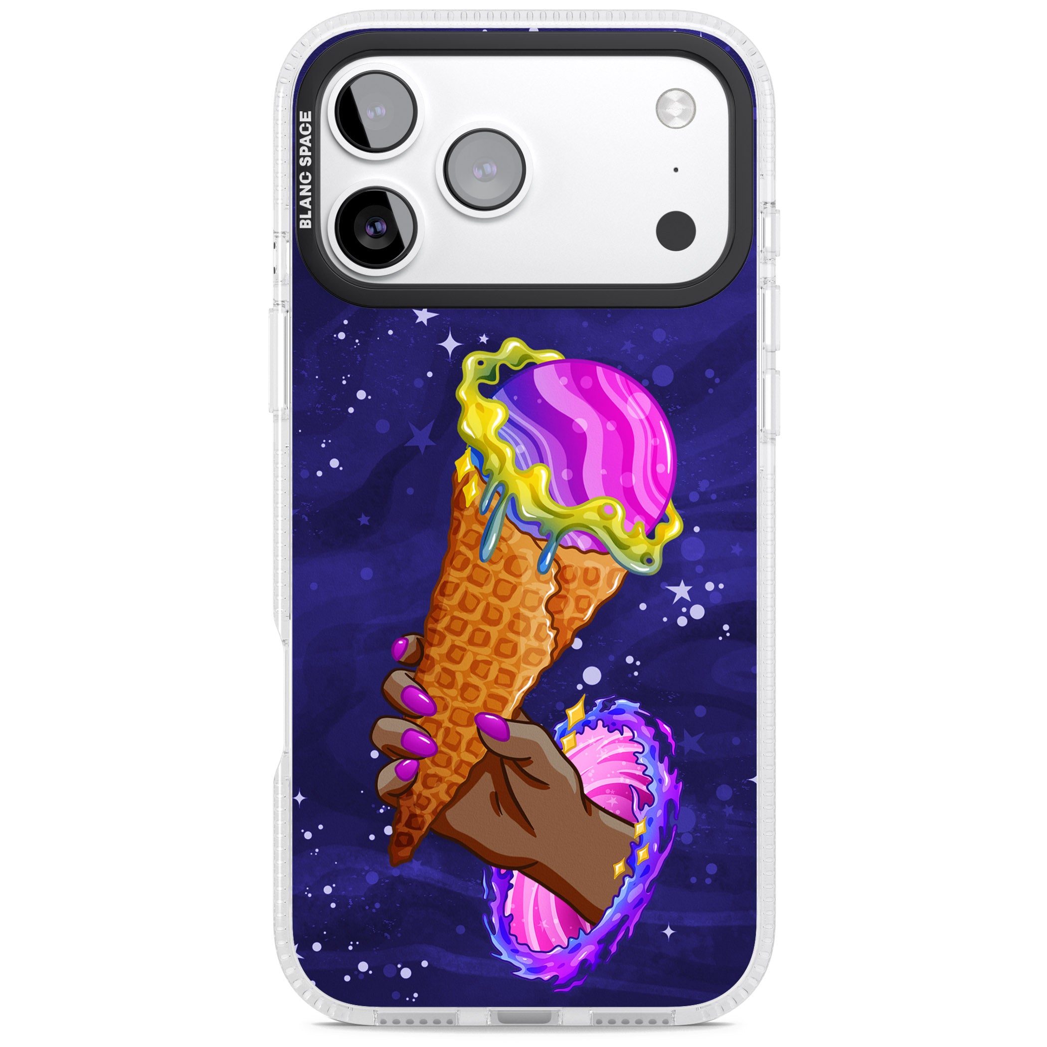 Interdimensional Ice Cream iPhone 17 Pro Impact Air Clear Phone Case