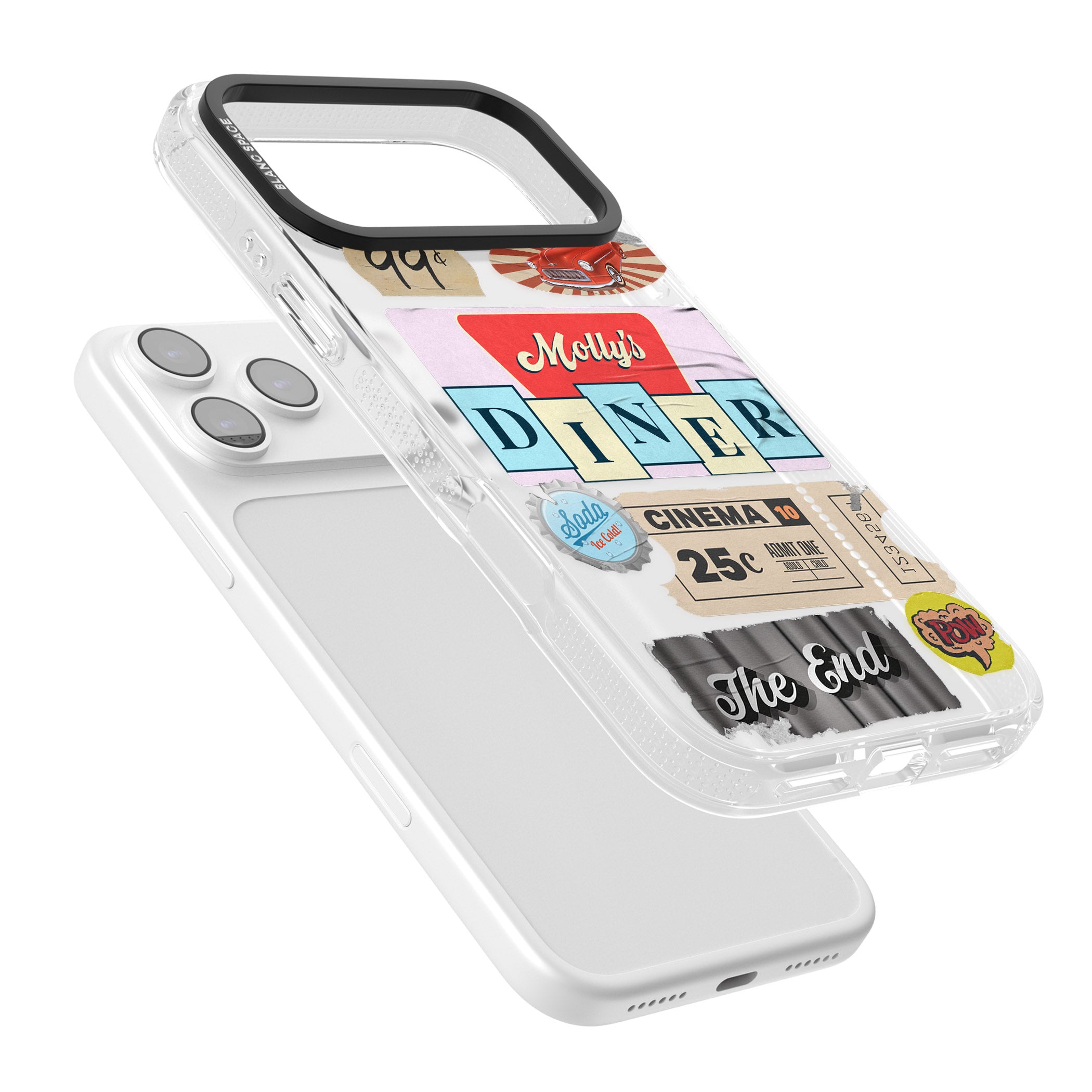 Nifty Fifties Swing iPhone 17 Pro Impact Air Clear Phone Case Colours