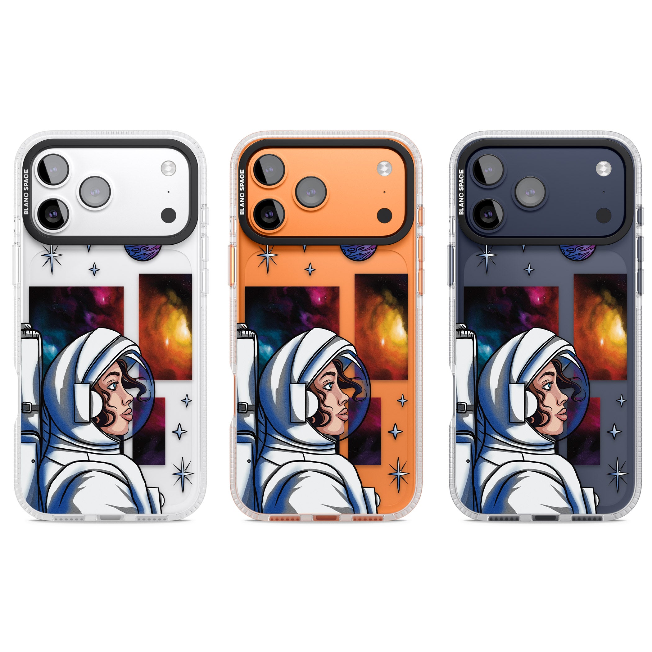 Cosmic Ambition iPhone 17 Pro Impact Air Clear Phone Case APT Impact Protection