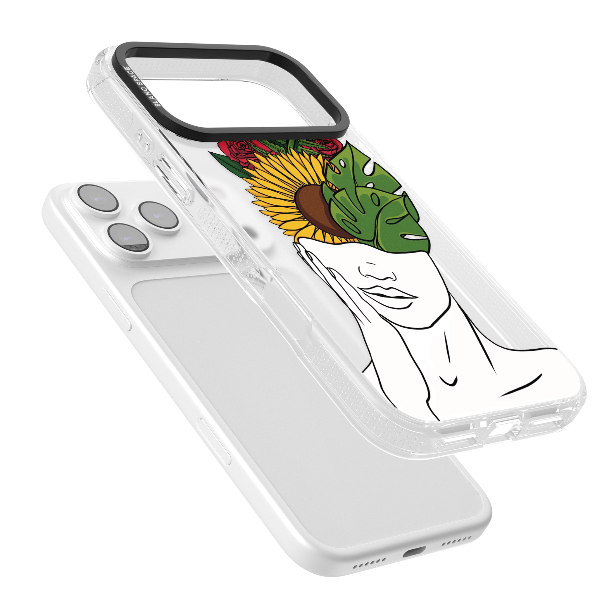 Let The Mind Flourish iPhone 17 Pro Impact Air Clear Phone Case Colours