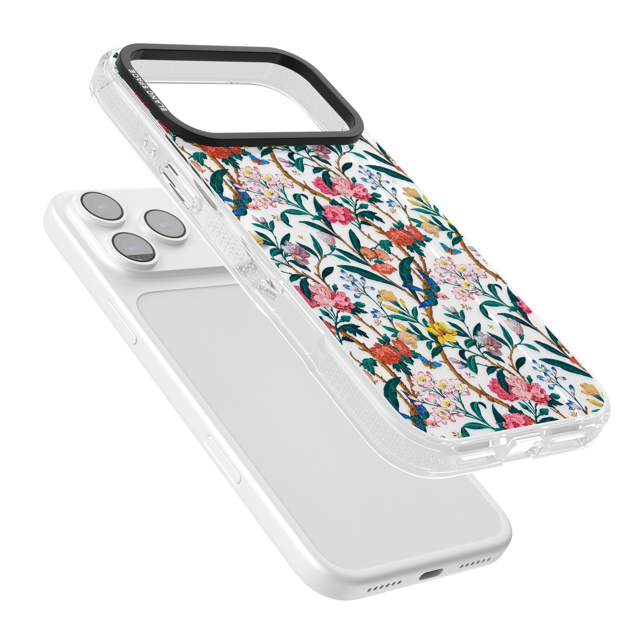 Vines & Flowers iPhone 17 Pro Impact Air Clear Phone Case Colours