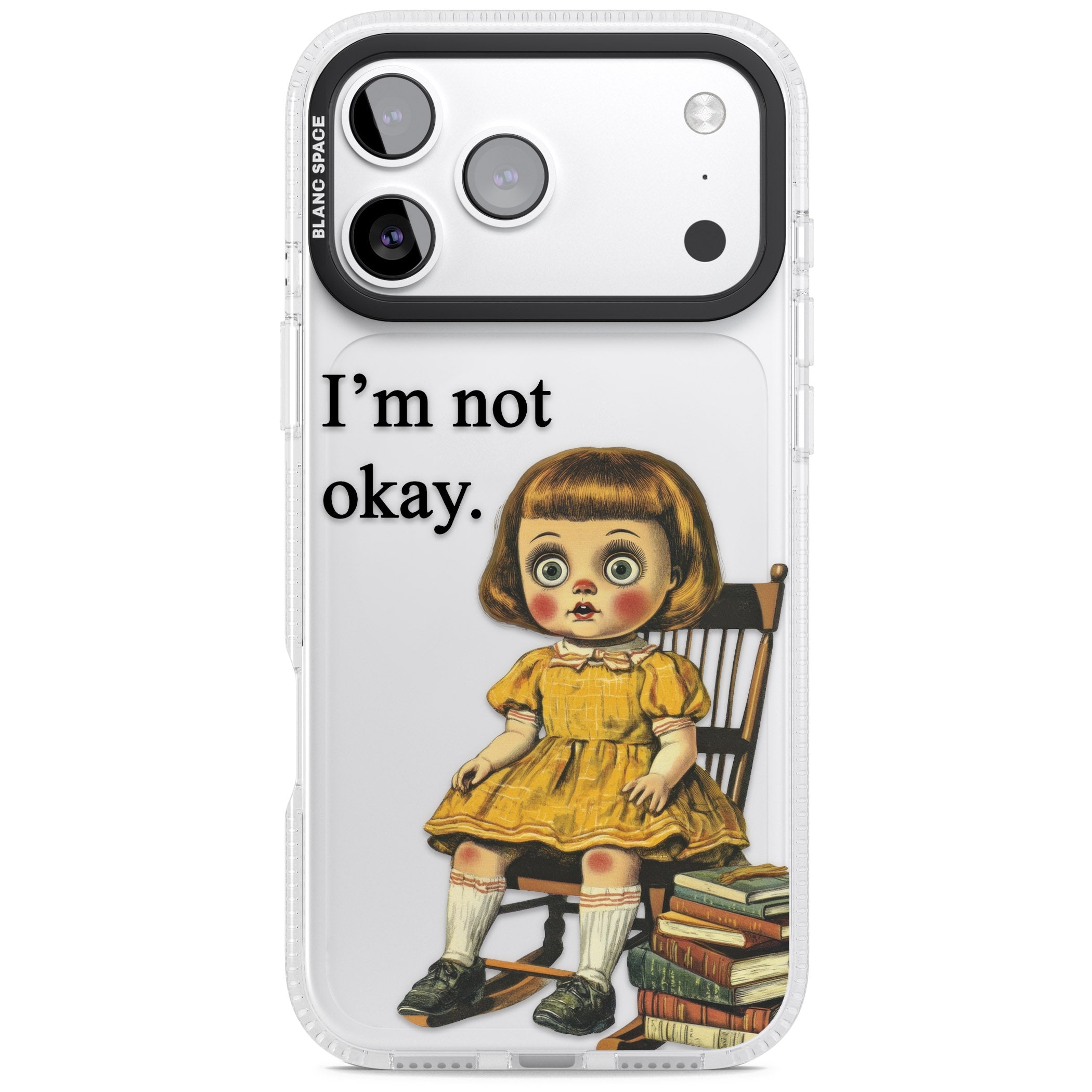 Im Not Okay iPhone 17 Pro Impact Air Clear Phone Case