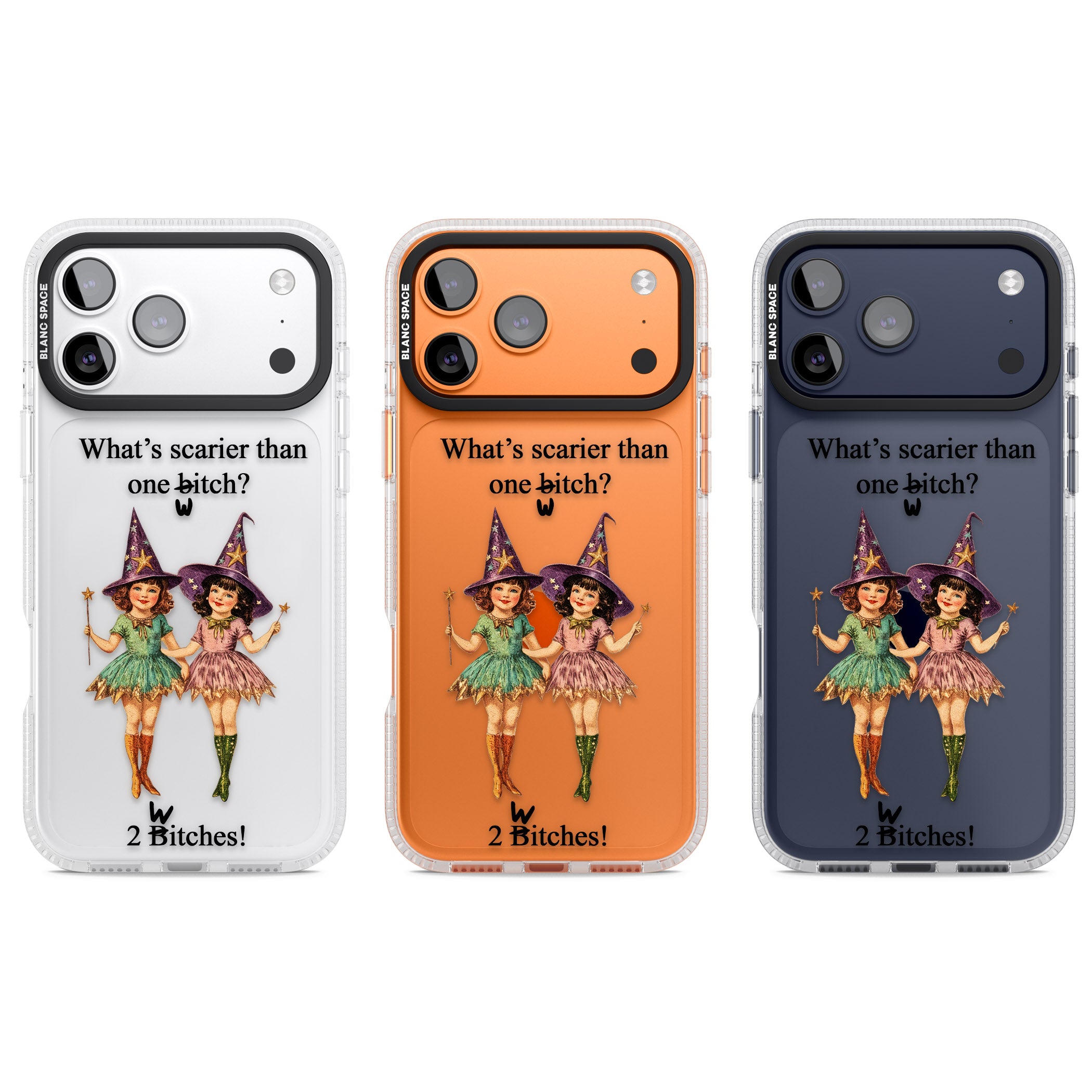 Two Witches iPhone 17 Pro Impact Air Clear Phone Case APT Impact Protection