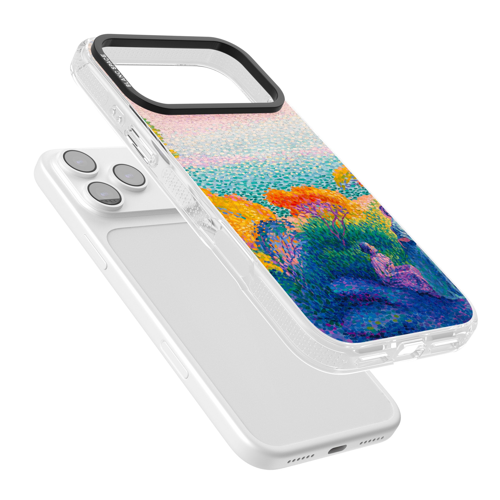 Two Women by the Shore iPhone 17 Pro Max Impact Air Clear Phone Case Colours