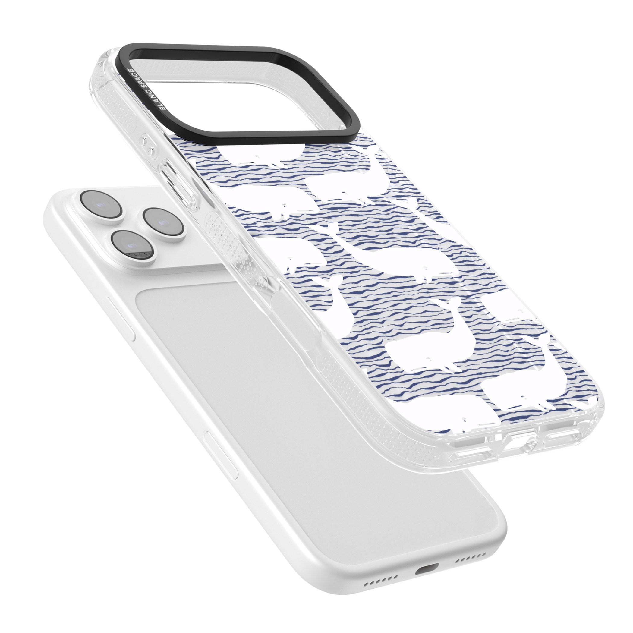 Whale Wave iPhone 17 Pro Max Impact Air Clear Phone Case Colours