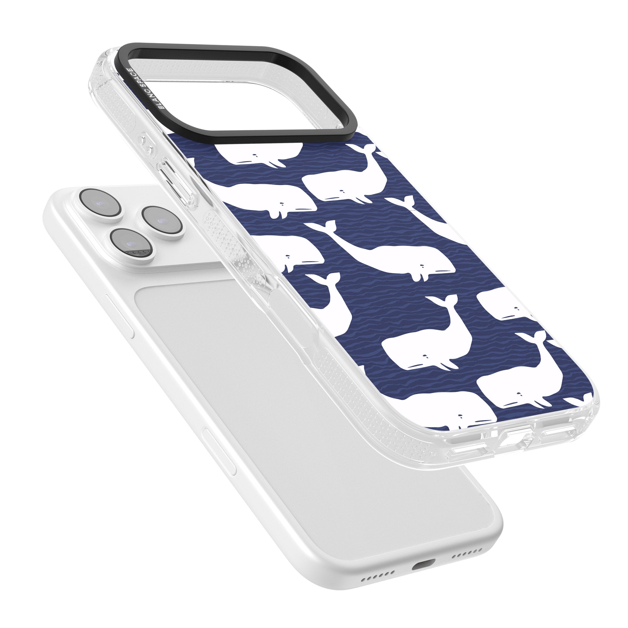 Whale Dreams iPhone 17 Pro Impact Air Clear Phone Case Colours