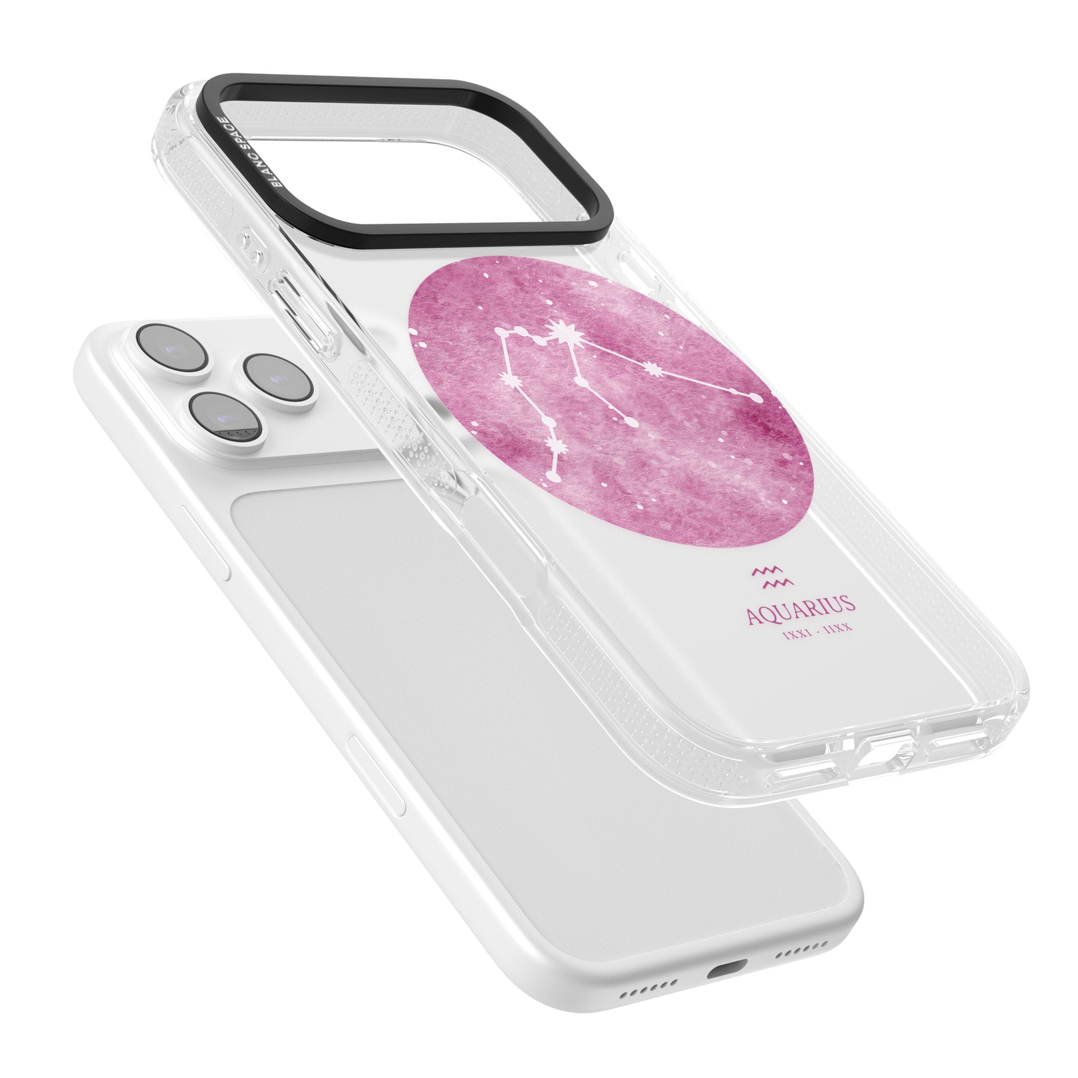 Aquarius Zodiac iPhone 17 Pro Impact Air Clear Phone Case Colours