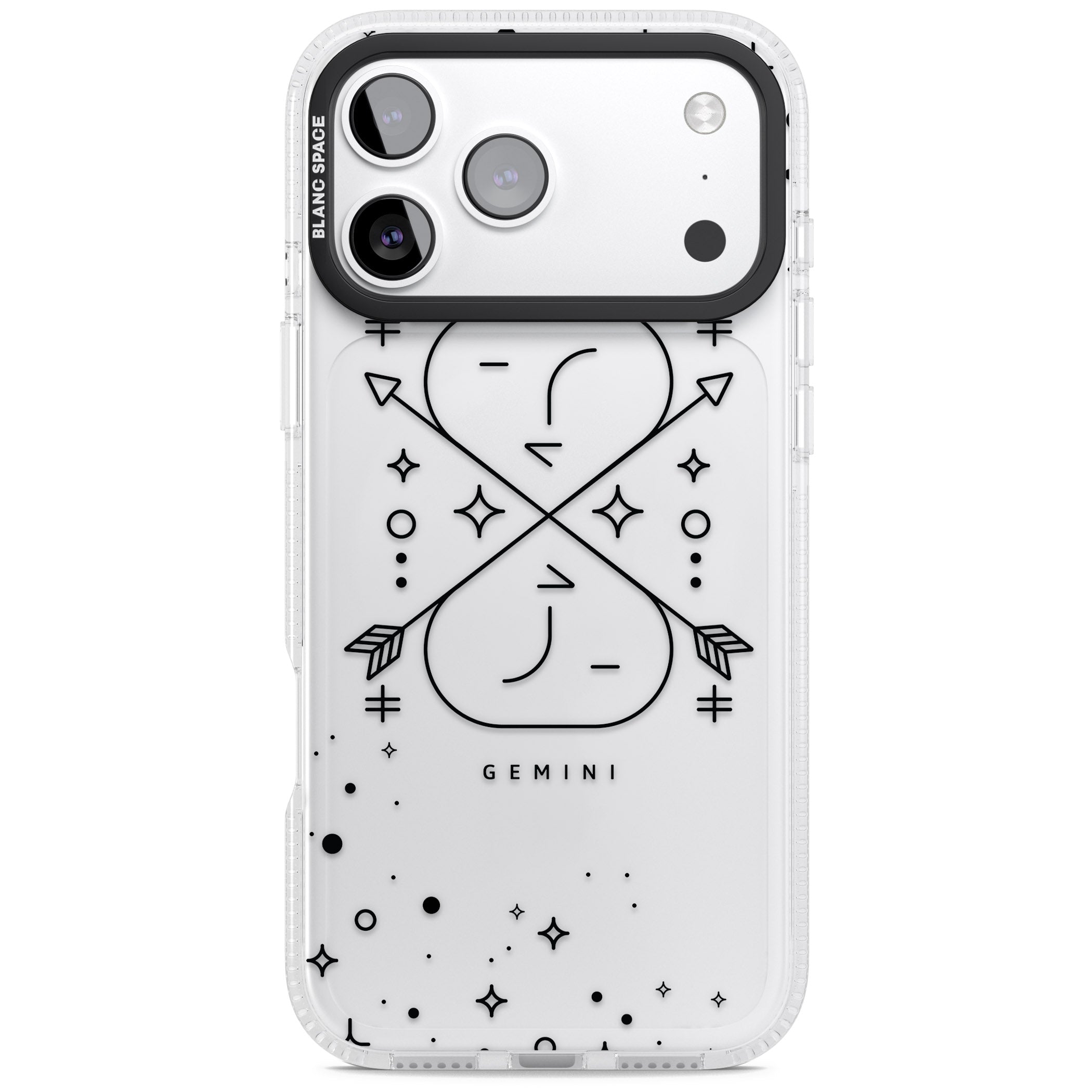 Gemini Zodiac iPhone 17 Pro Impact Air Clear Phone Case