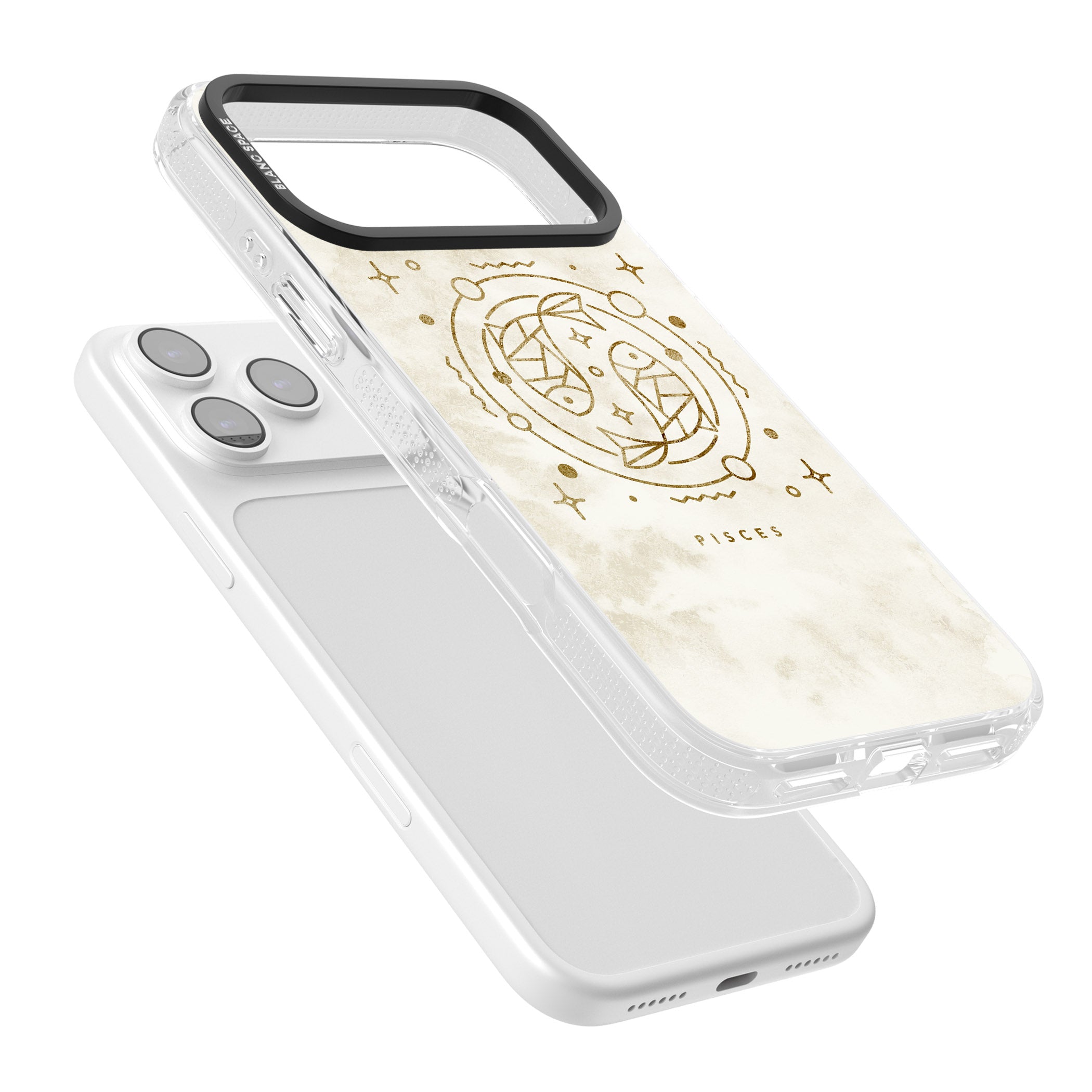 Pisces Emblem iPhone 17 Pro Impact Air Clear Phone Case Colours