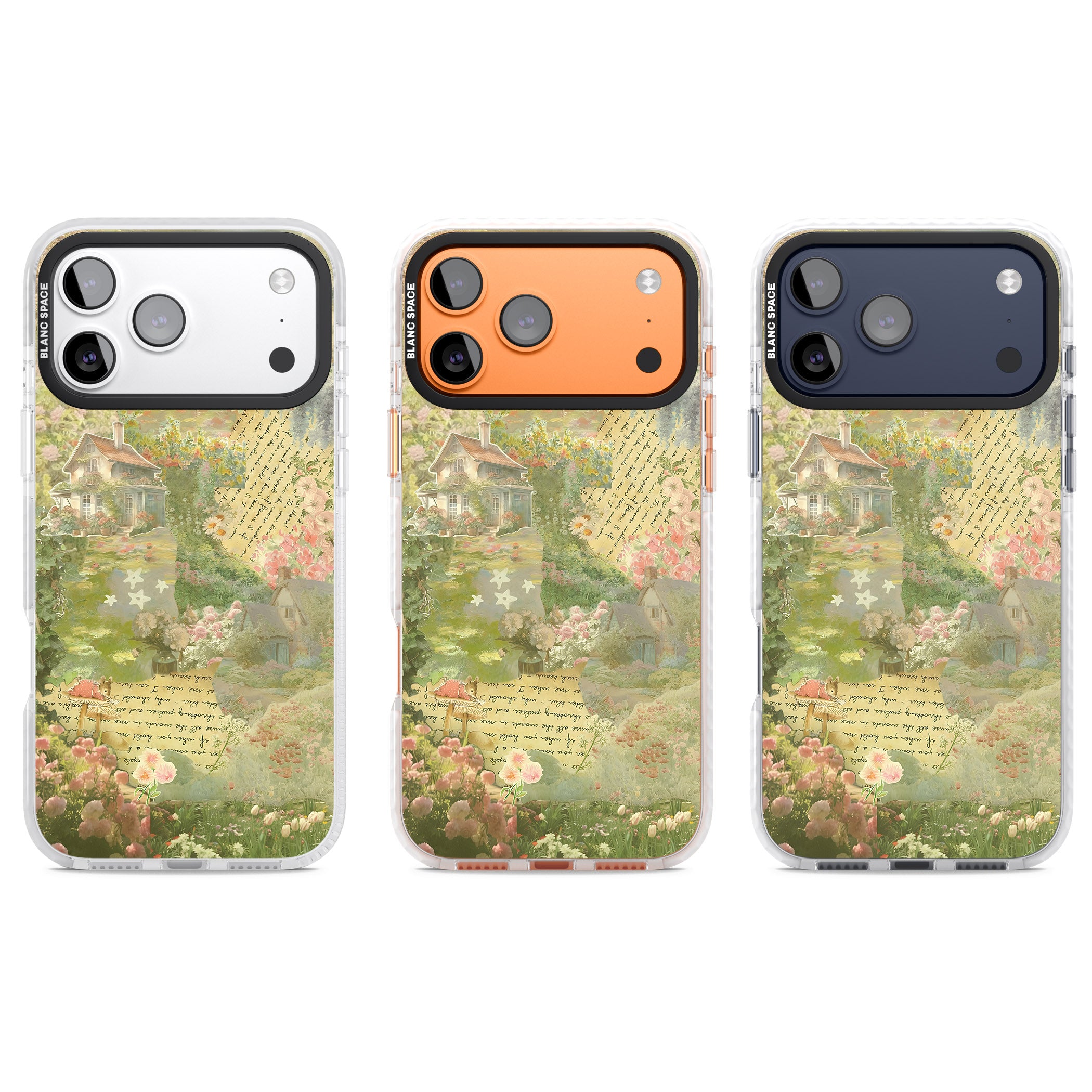 Soft Spring Collage iPhone 17 Pro Impact Clear Phone Case APT Impact Protection